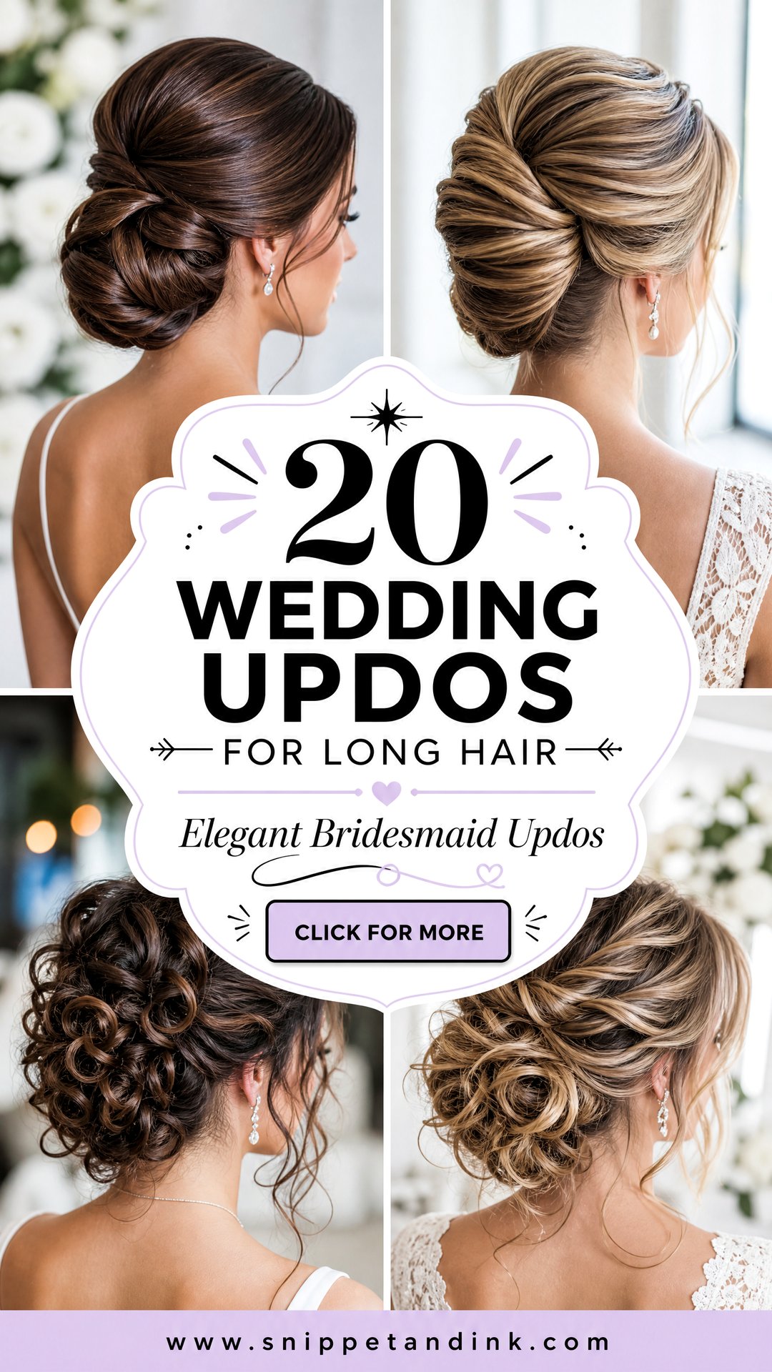 20 Wedding Updos for Long Hair Bridesmaid Looks to Love - 20 Wedding Updos for Long Hair Bridesmaid Looks to Love