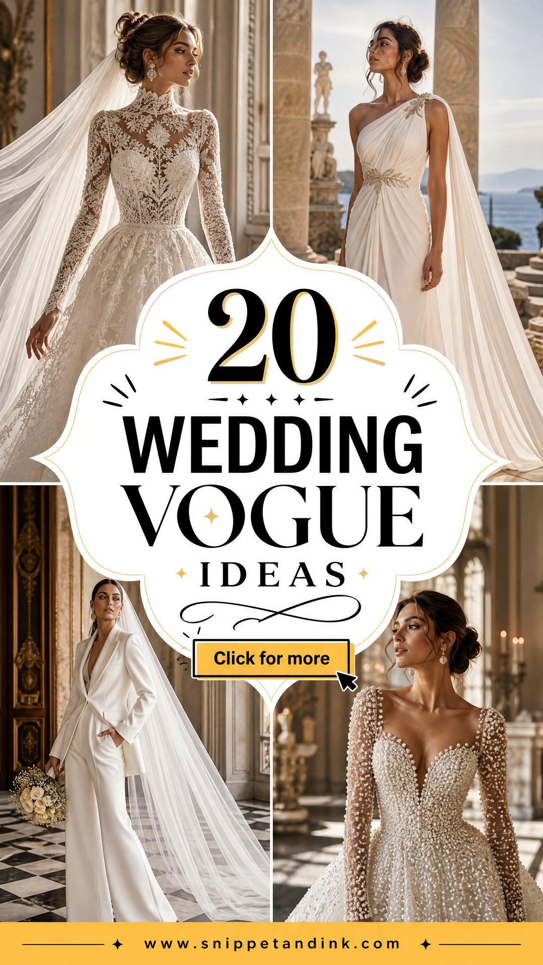 20 Wedding Vogue Ideas for Editorial-Inspired Celebrations - 20 Wedding Vogue Ideas for Editorial-Inspired Celebrations