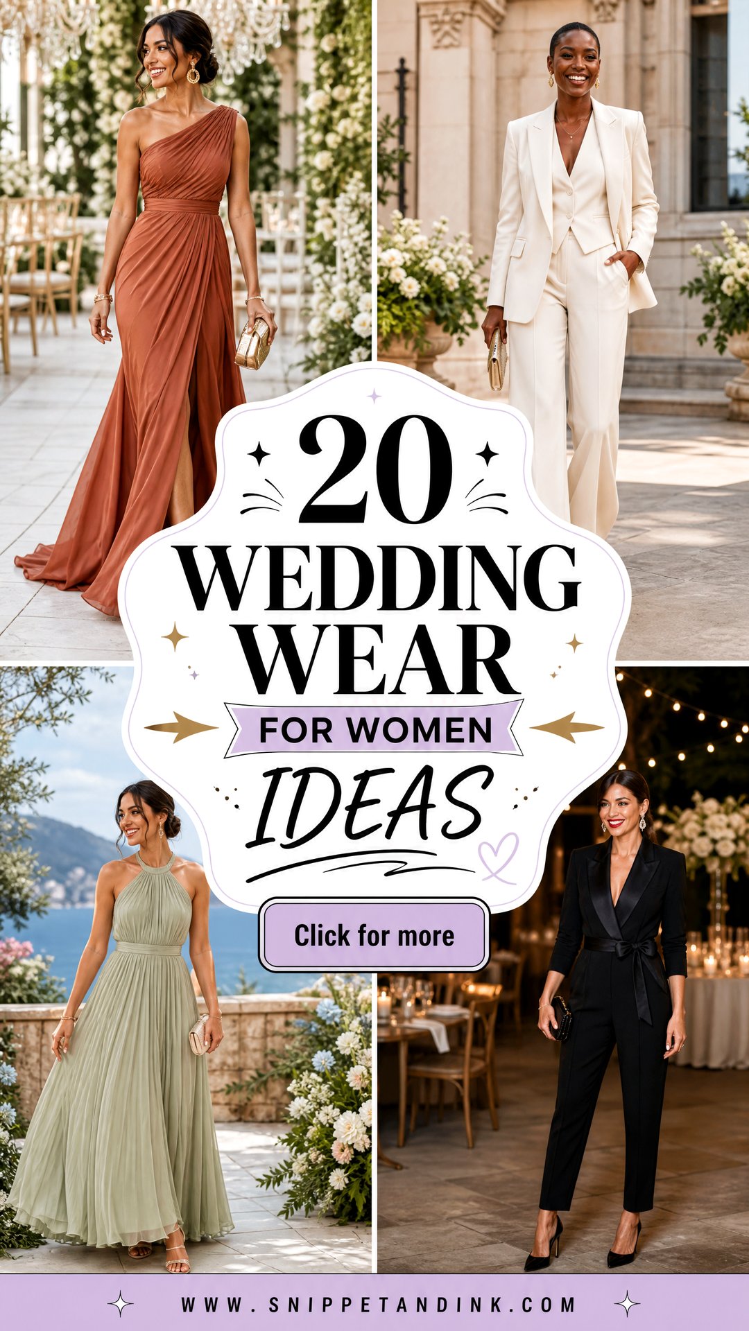 20 Wedding Wear for Women Ideas for Every Dress Code and Season - 20 Wedding Wear for Women Ideas for Every Dress Code and Season