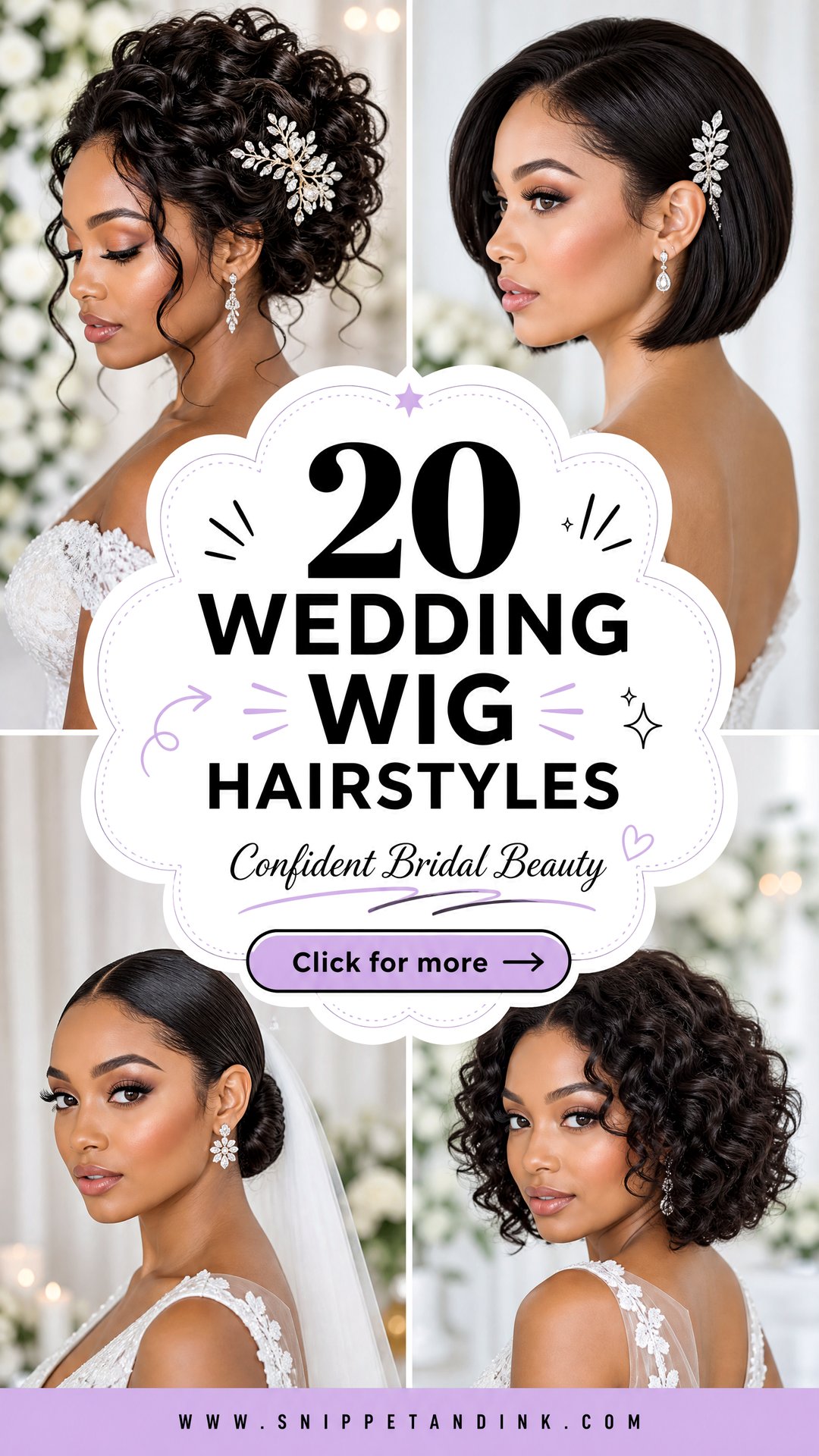 20 Wedding Wig Hairstyles for Confident Bridal Beauty Looks - 20 Wedding Wig Hairstyles for Confident Bridal Beauty Looks