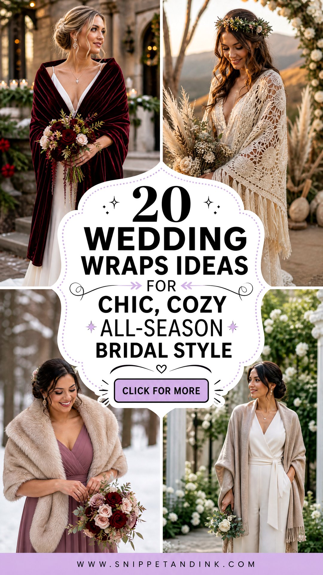 20 Wedding Wraps Ideas for Chic Cozy All-Season Bridal Style - 20 Wedding Wraps Ideas for Chic, Cozy All-Season Bridal Style