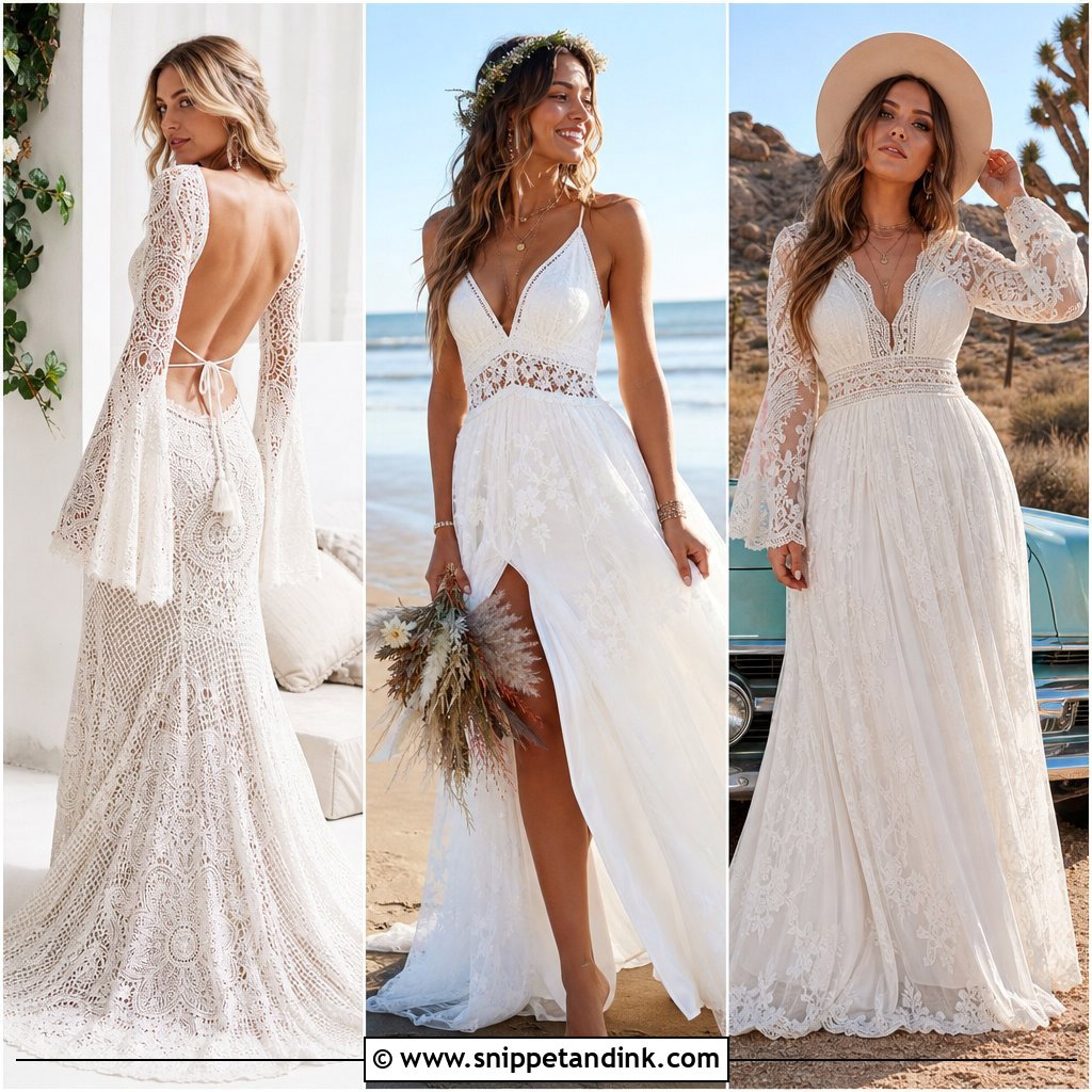 20 Weeding Dress Boheme Ideas for Free-Spirited Brides