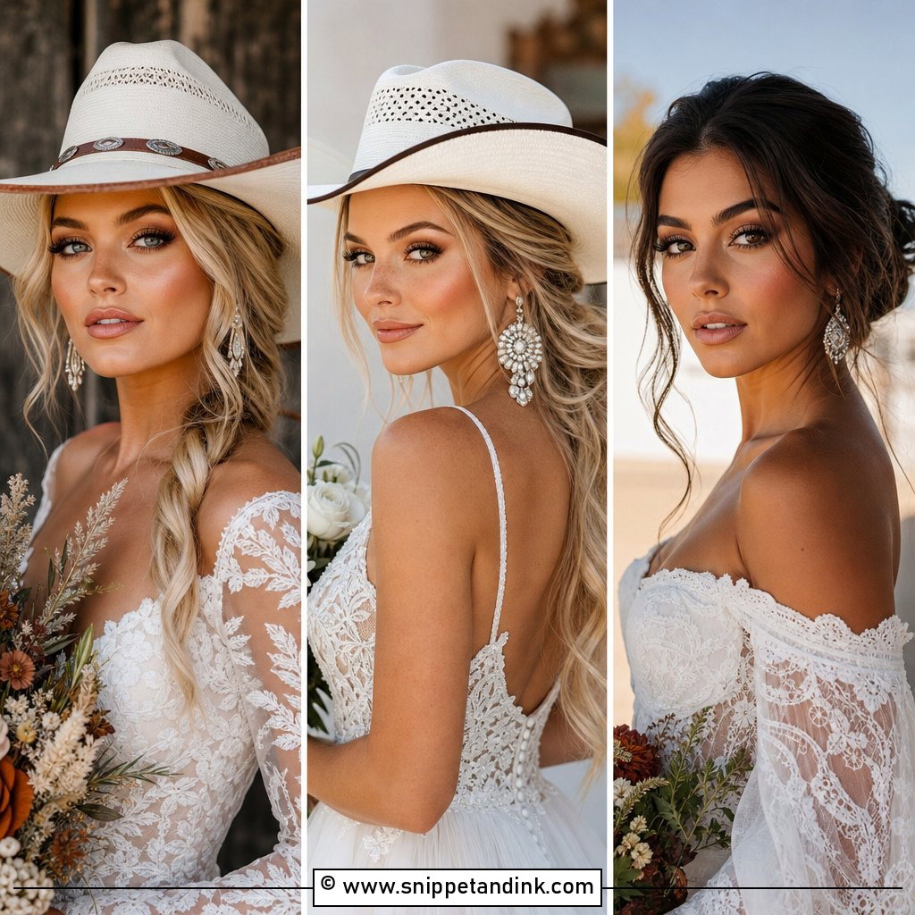 20 Western Bridal Makeup Ideas for Soft Cowgirl Glam Looks