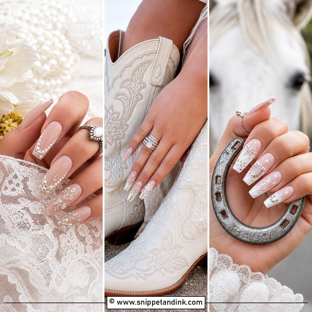 20 Western Bridal Nails for Chic Cowgirl Wedding Style Ideas