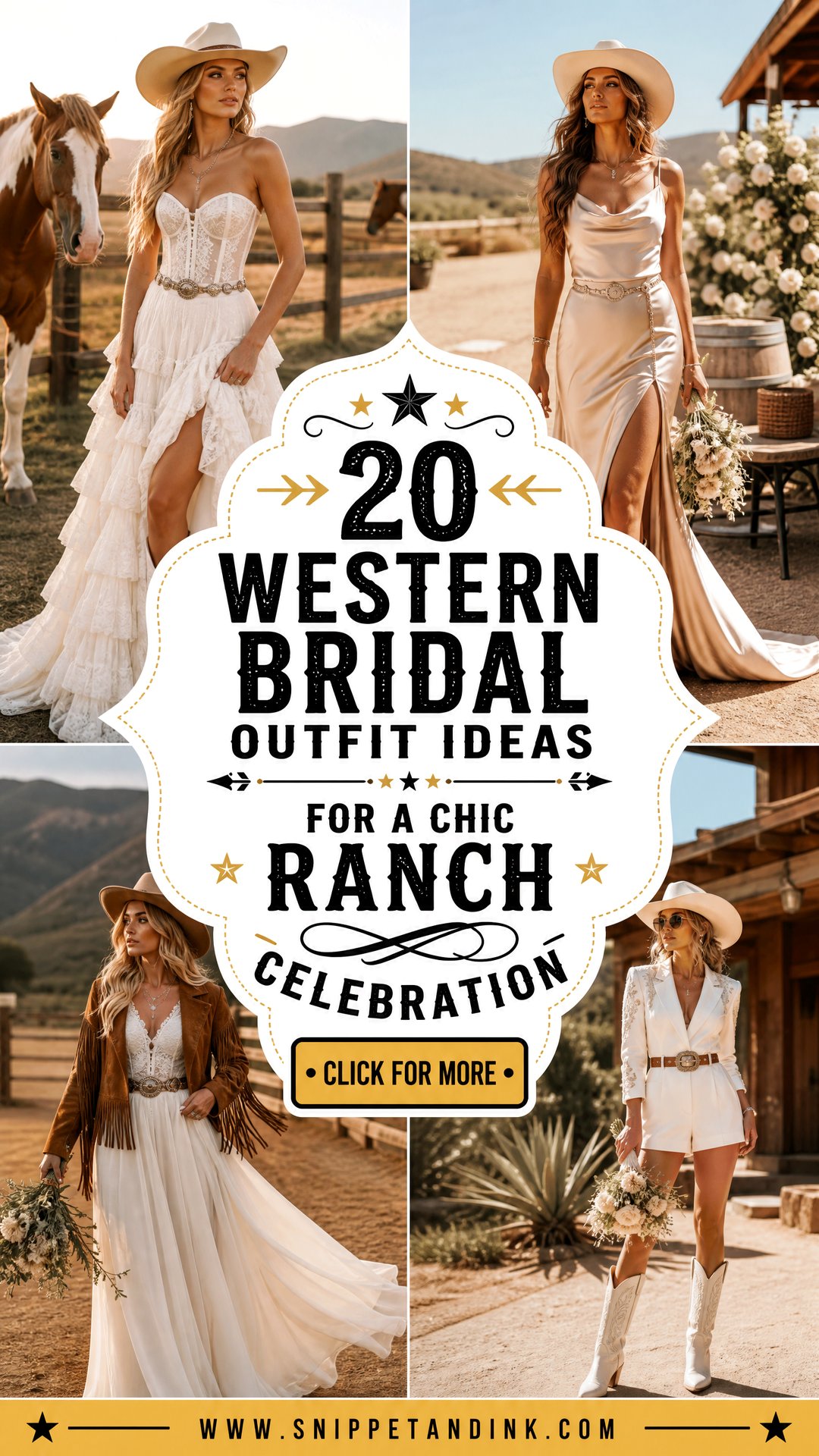 20 Western Bridal Outfit Ideas for a Chic Ranch Celebration - 20 Western Bridal Outfit Ideas for a Chic Ranch Celebration