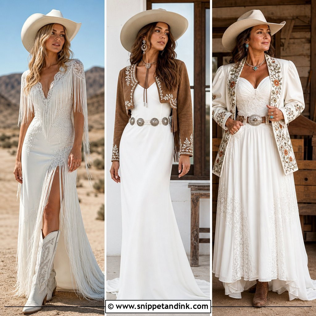 20 Western Bride Dress Ideas for a Romantic Ranch Wedding