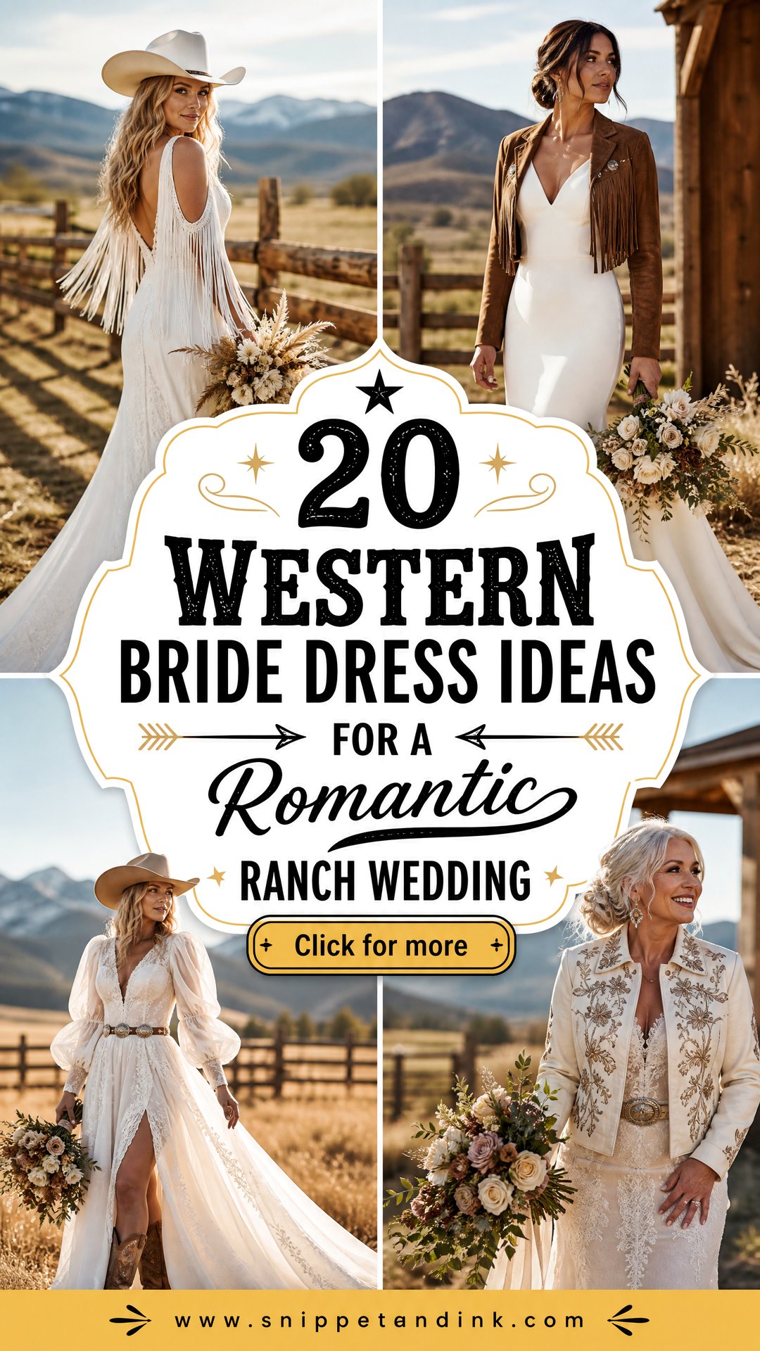 20 Western Bride Dress Ideas for a Romantic Ranch Wedding - 20 Western Bride Dress Ideas for a Romantic Ranch Wedding