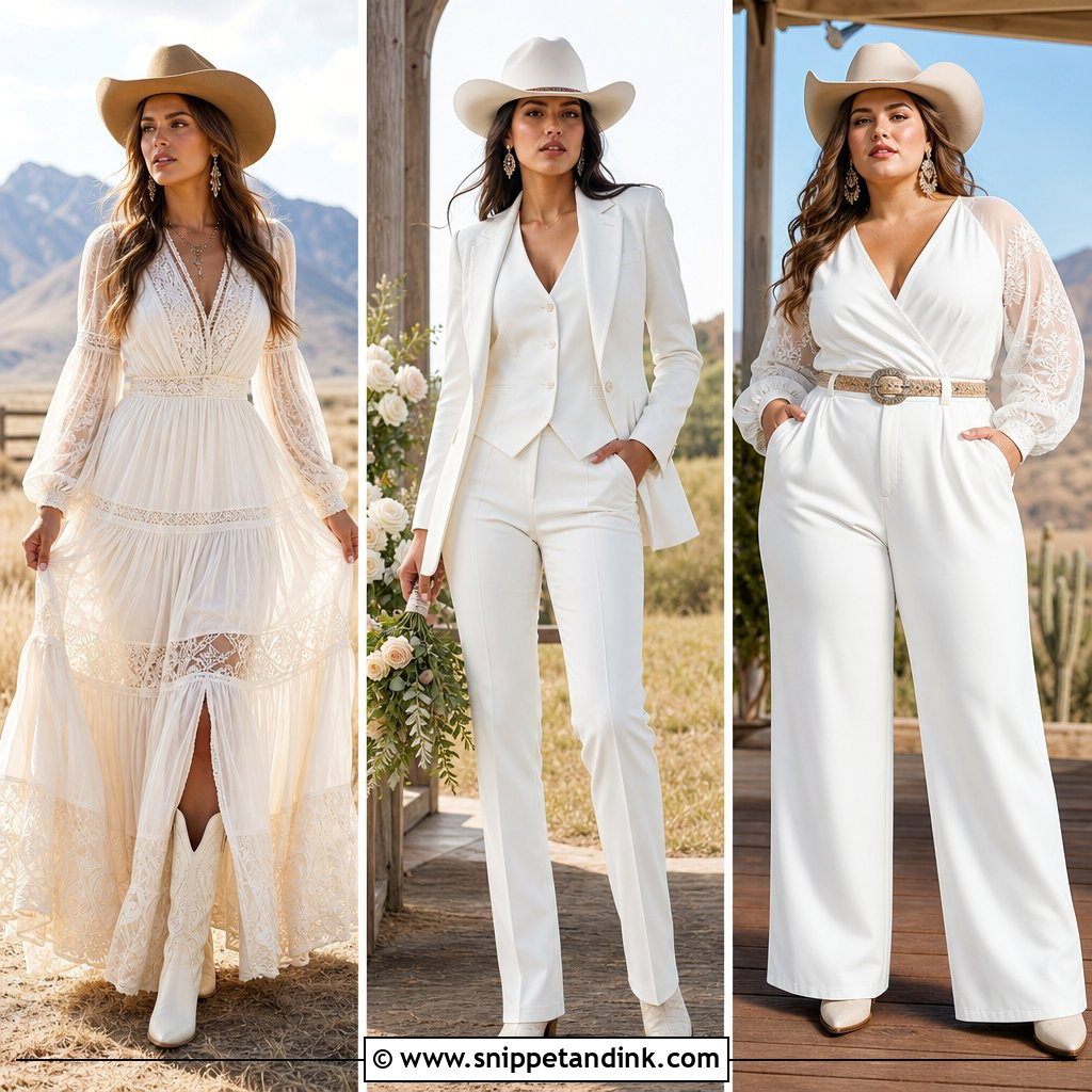 20 Western Outfits for Wedding Guests With Modern Rustic Flair