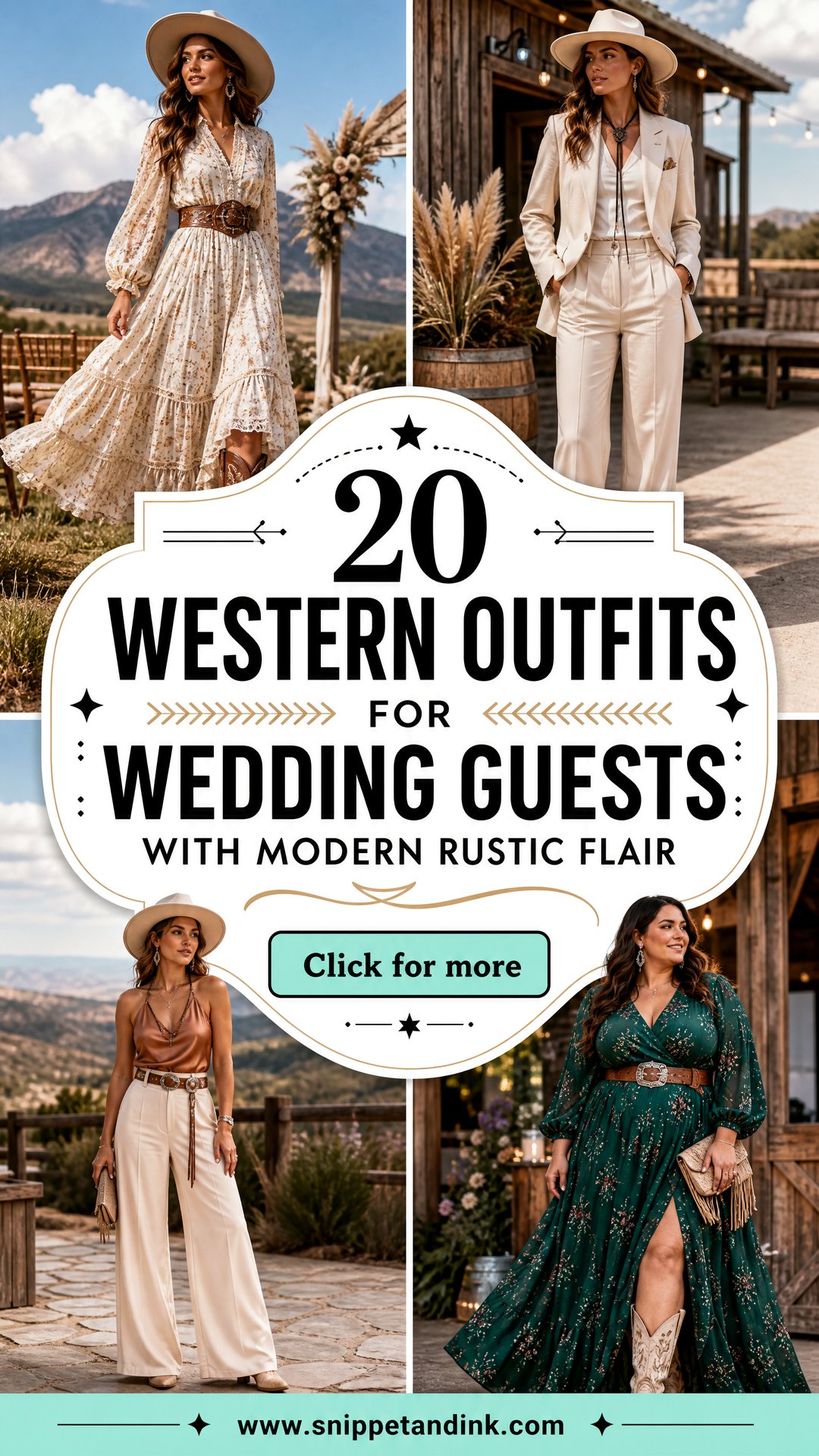 20 Western Outfits for Wedding Guests With Modern Rustic Flair - 20 Western Outfits for Wedding Guests With Modern Rustic Flair