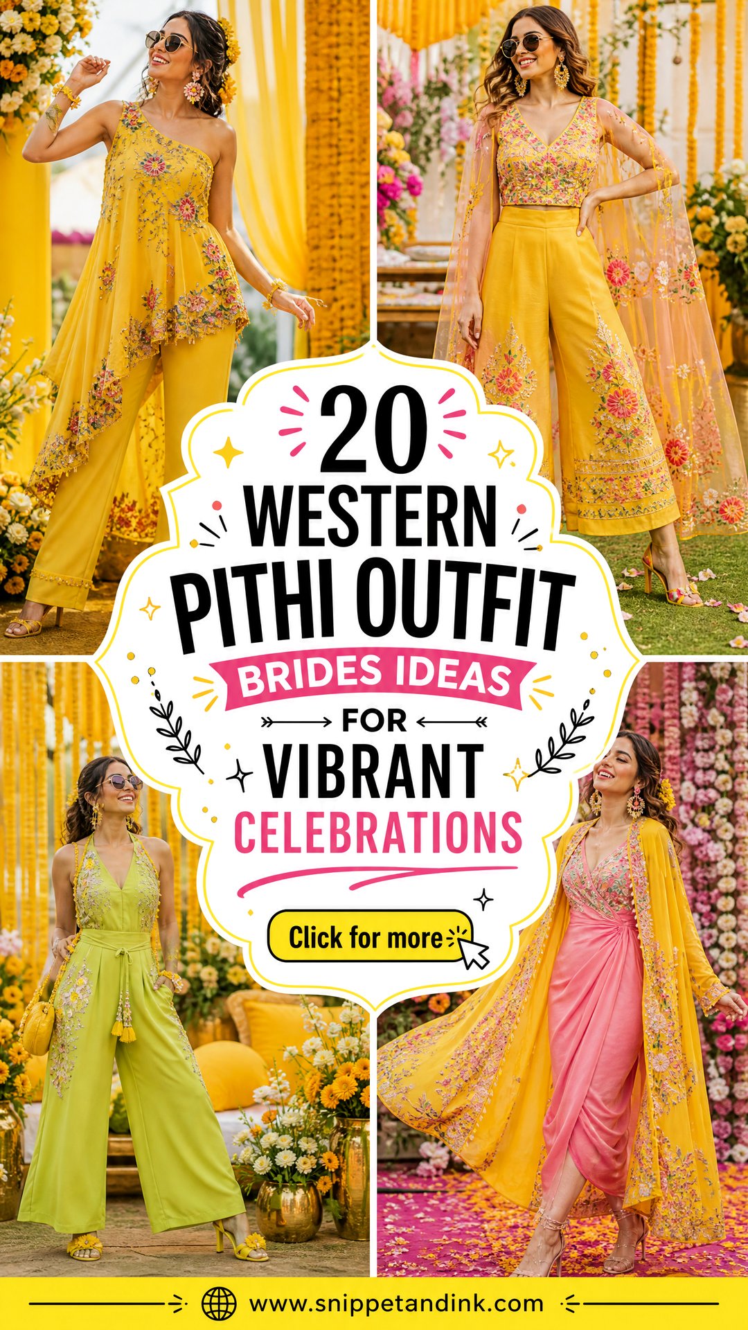 20 Western Pithi Outfit Brides Ideas for Vibrant Celebrations - 20 Western Pithi Outfit Brides Ideas for Vibrant Celebrations