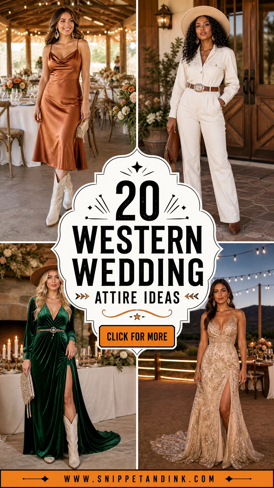 20 Western Wedding Attire Ideas for a Polished Ranch Look - 20 Western Wedding Attire Ideas for a Polished Ranch Look