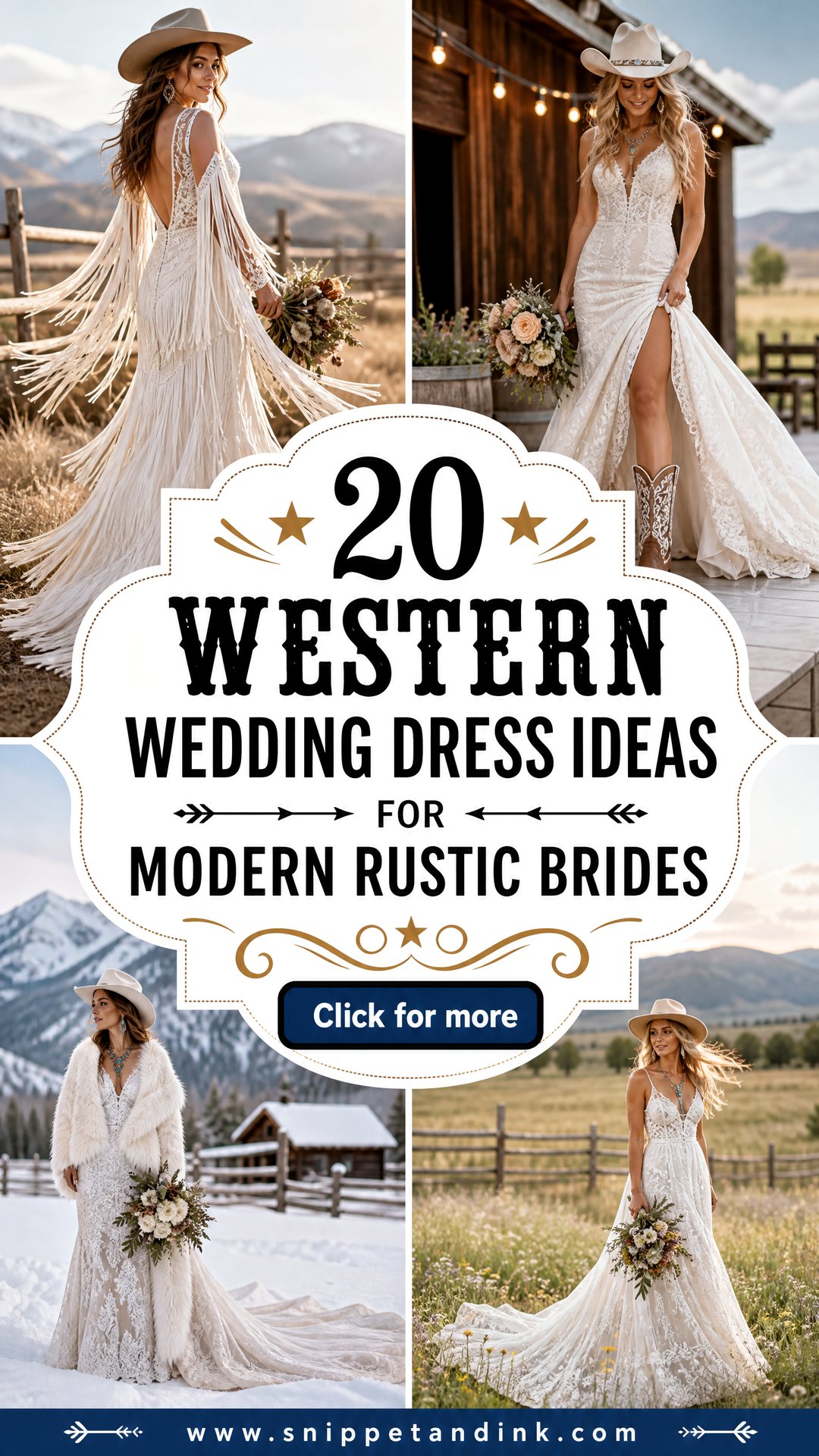 20 Western Wedding Dress Ideas for Modern Rustic Brides - 20 Western Wedding Dress Ideas for Modern Rustic Brides