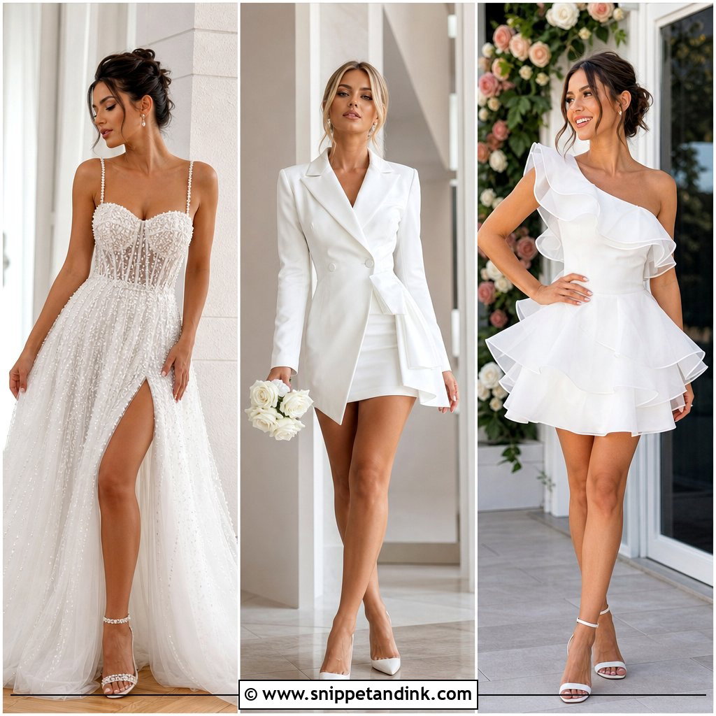 20 White After Party Wedding Dress Ideas: Chic Reception Looks