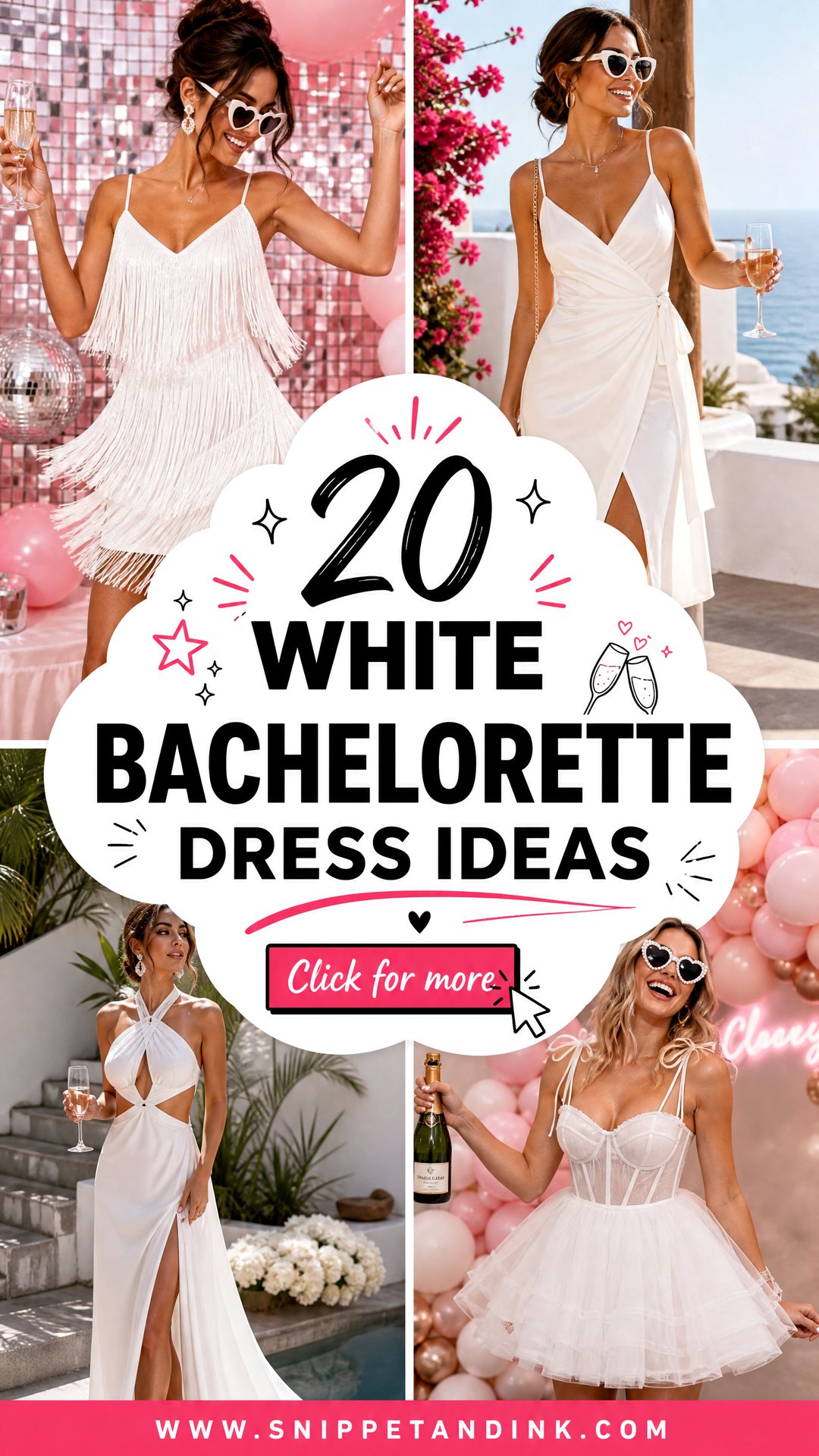 20 White Bachelorette Dress Ideas Chic Party Looks for Brides - 20 White Bachelorette Dress Ideas: Chic Party Looks for Brides