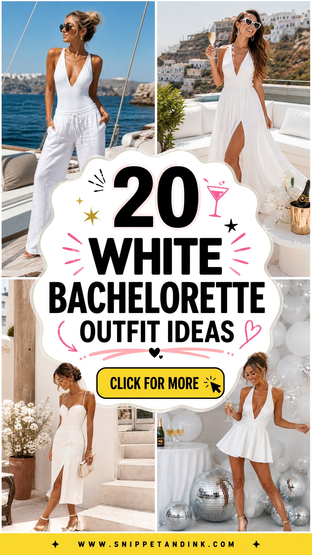 20 White Bachelorette Outfit Ideas Chic Party Style for Brides - 20 White Bachelorette Outfit Ideas: Chic Party Style for Brides
