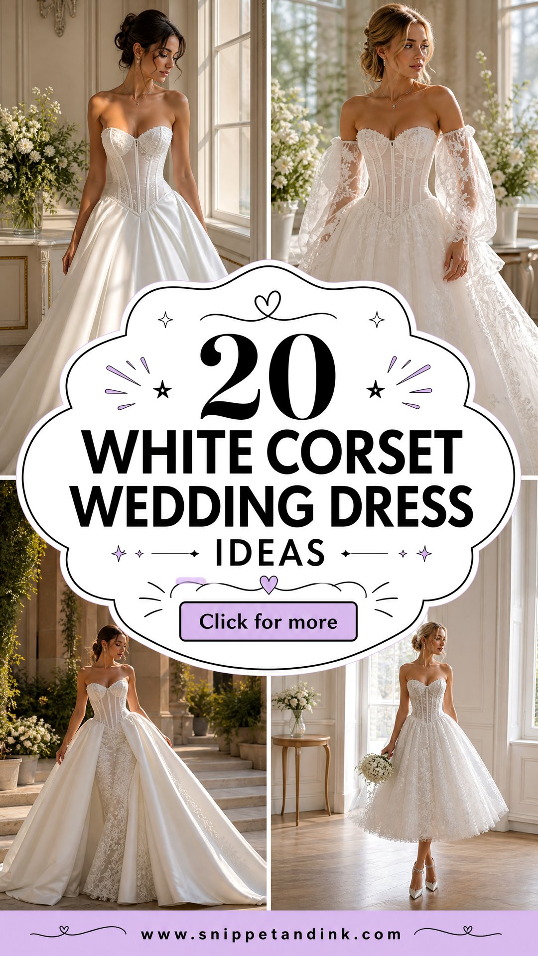 20 White Corset Wedding Dress Ideas Romantic Styles for Brides - 20 White Corset Wedding Dress Ideas: Romantic Styles for Brides