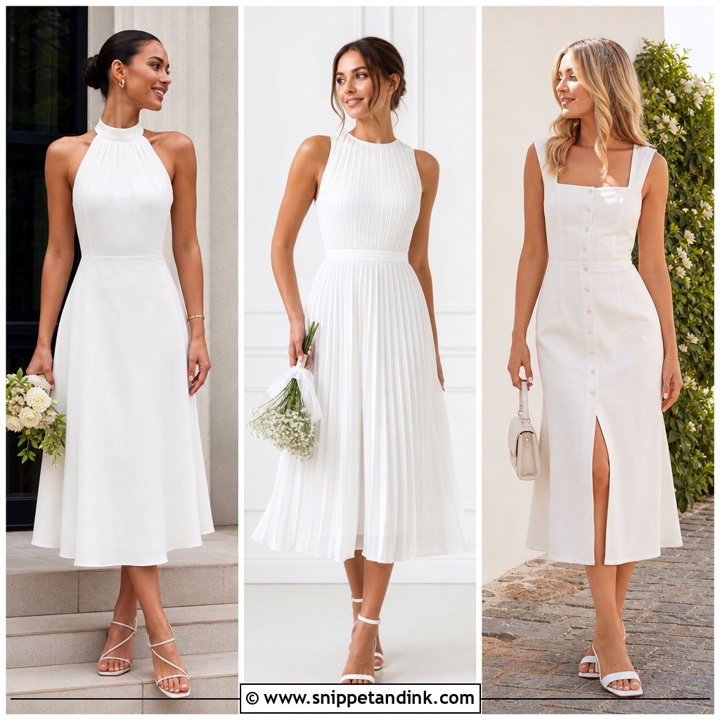 20 White Dress for Civil Wedding Ideas for Chic Modern Brides