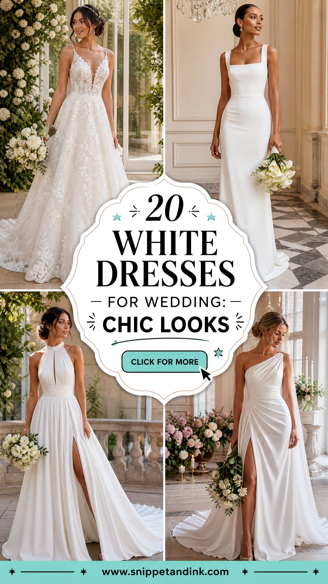 20 White Dresses for Wedding Chic Looks for Every Bridal Style - 20 White Dresses for Wedding: Chic Looks for Every Bridal Style