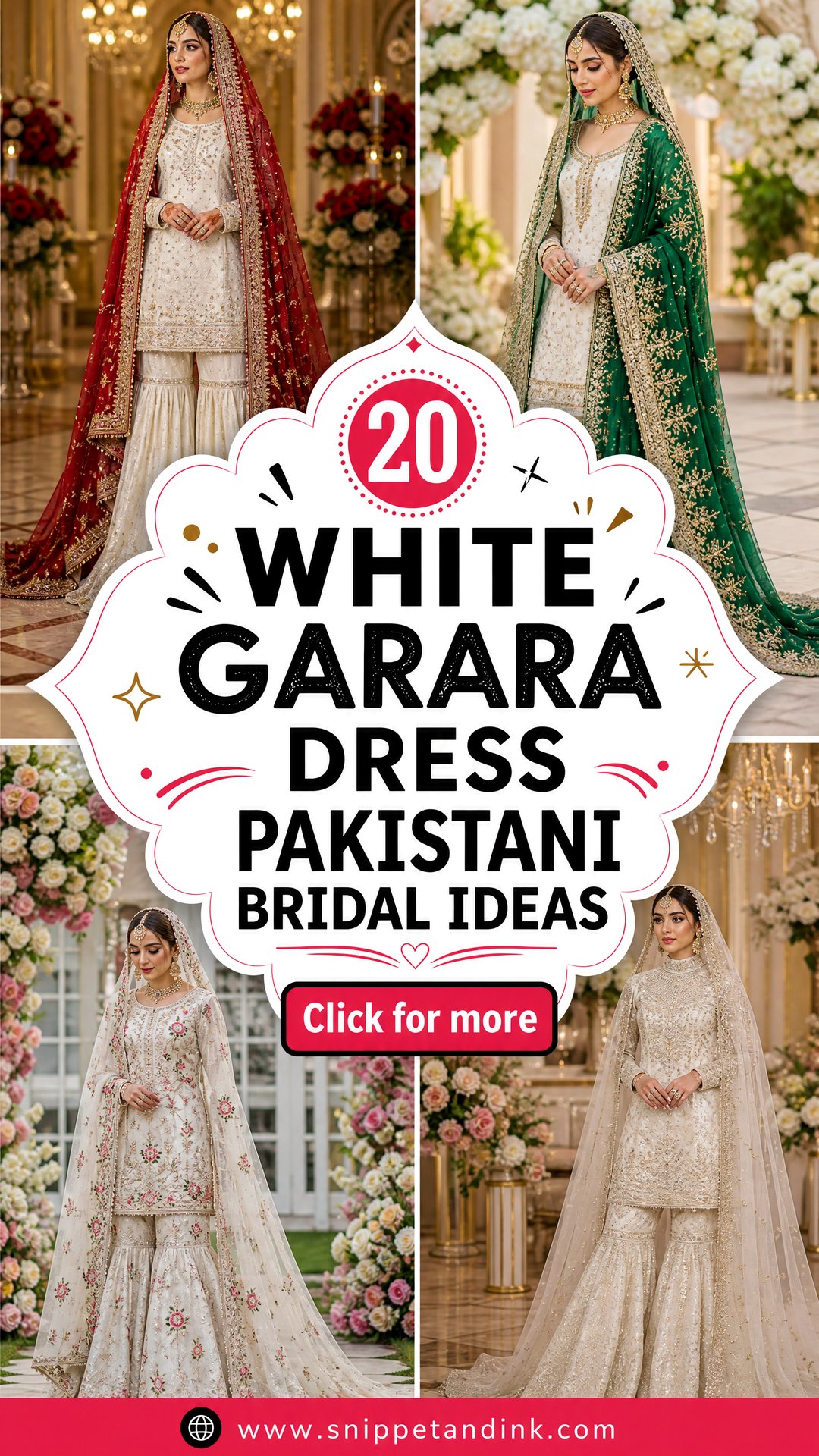 20 White Garara Dress Pakistani Bridal Ideas to Inspire You - 20 White Garara Dress Pakistani Bridal Ideas to Inspire You