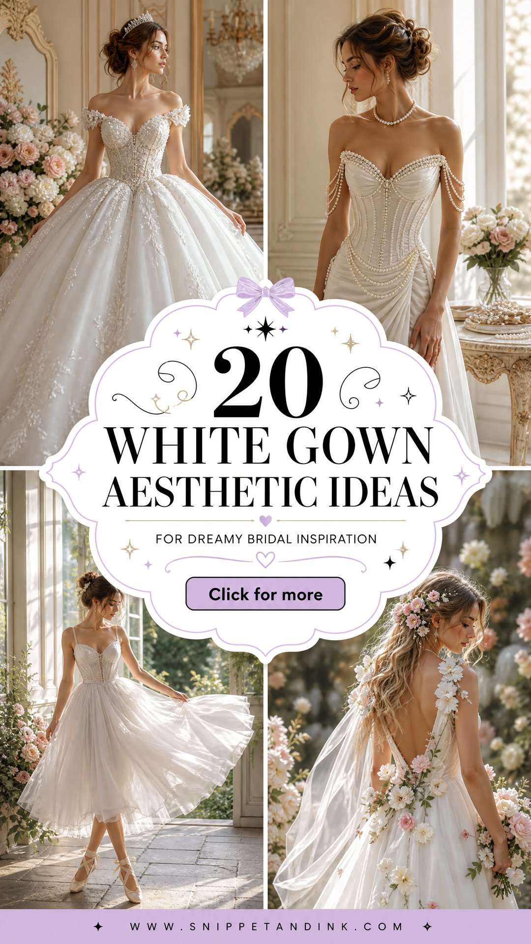 20 White Gown Aesthetic Ideas for Dreamy Bridal Inspiration - 20 White Gown Aesthetic Ideas for Dreamy Bridal Inspiration