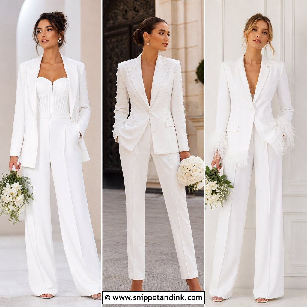 20 White Suit for Wedding Ideas for Chic Modern Wedding Guests