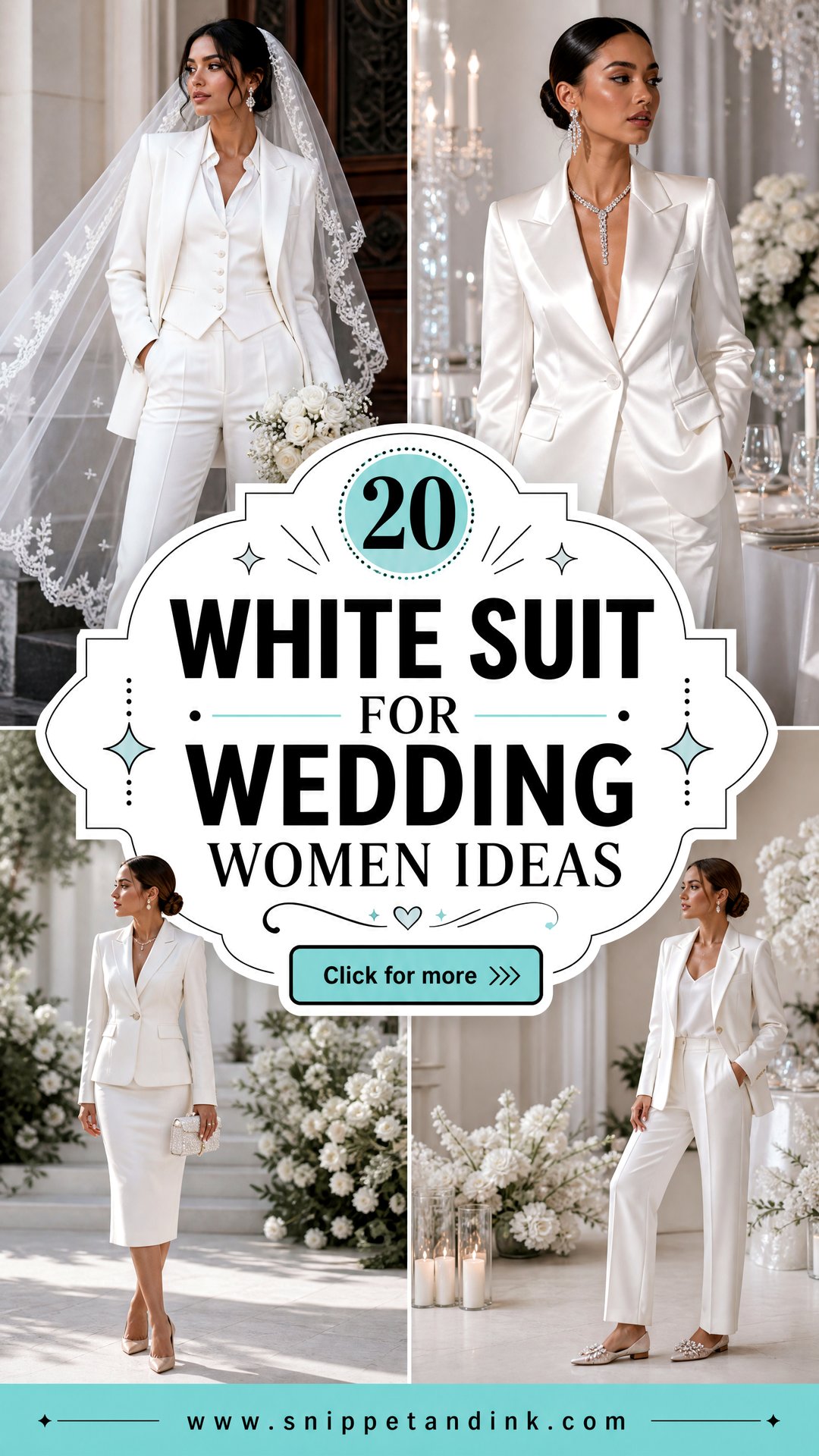 20 White Suit for Wedding Women Ideas for Chic Formal Style - 20 White Suit for Wedding Women Ideas for Chic Formal Style