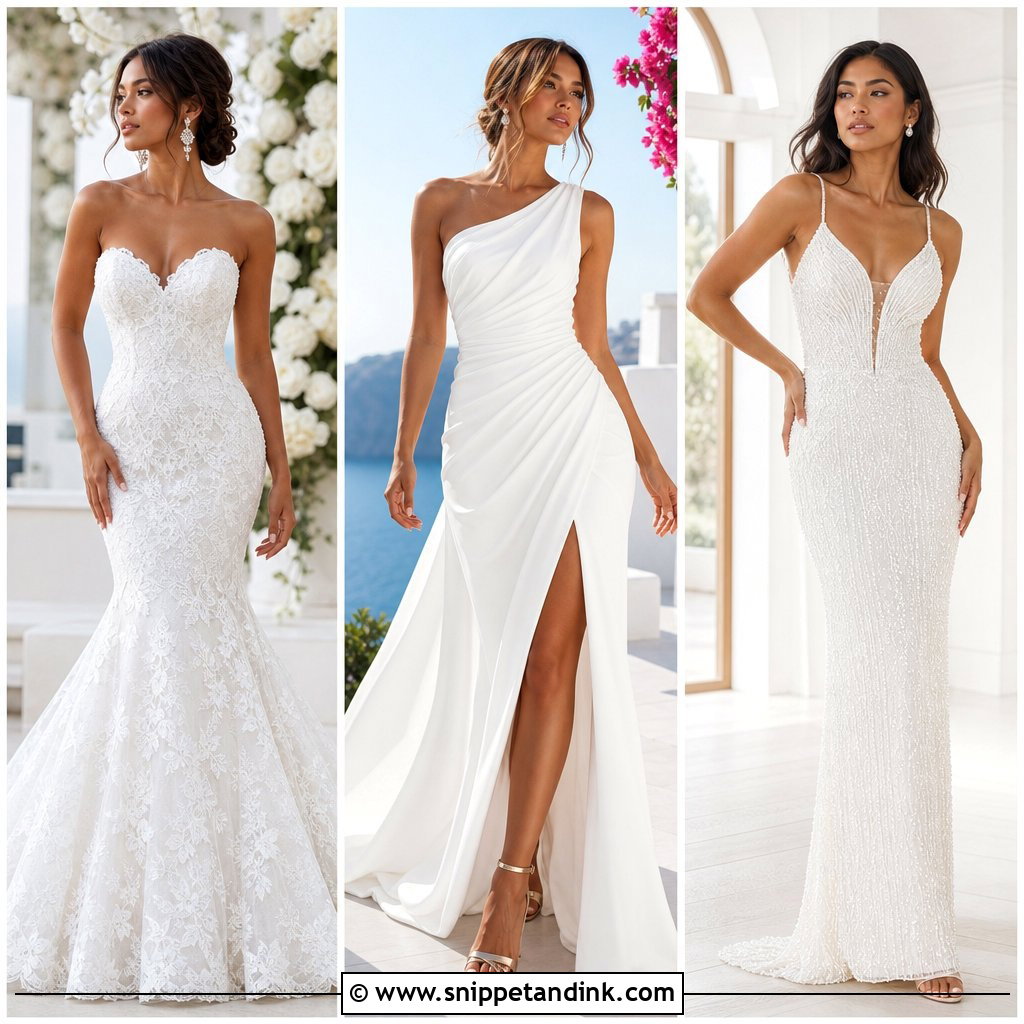 20 White Wedding Dresses Black Women Love for Radiant Bridal Style
