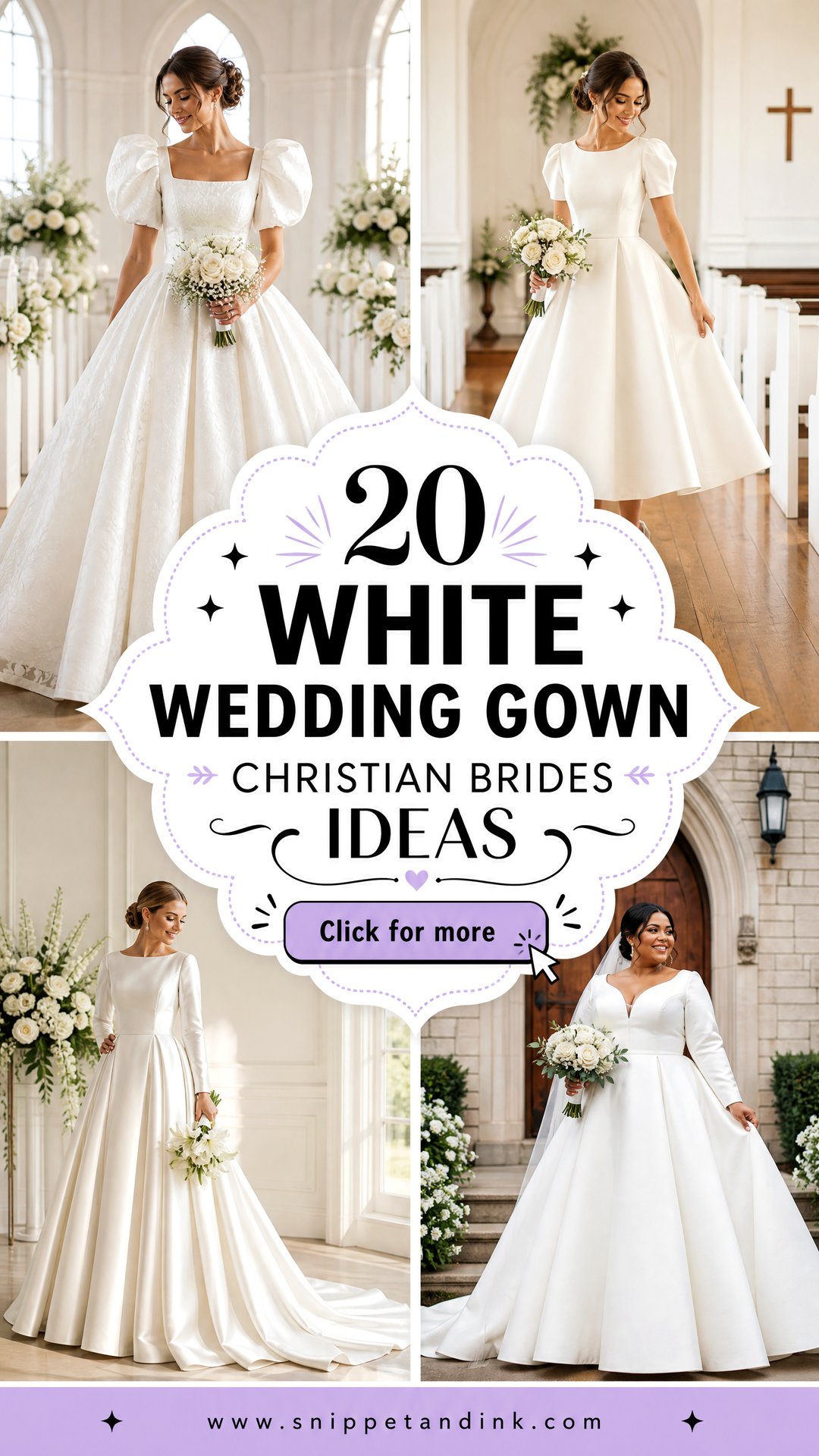 20 White Wedding Gown Christian Brides Ideas for Timeless Style - 20 White Wedding Gown Christian Brides Ideas for Timeless Style