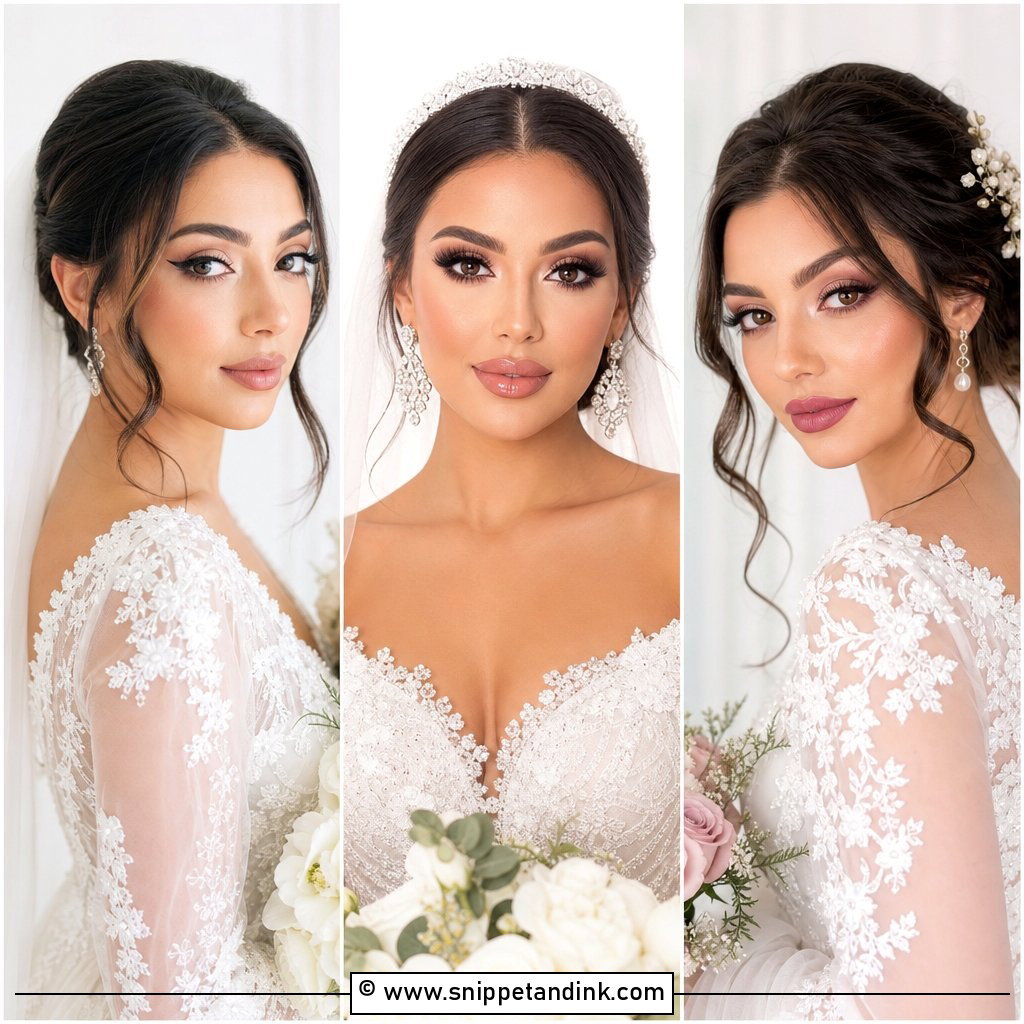 20 White Wedding Makeup Ideas for Fresh Elegant Bridal Glam