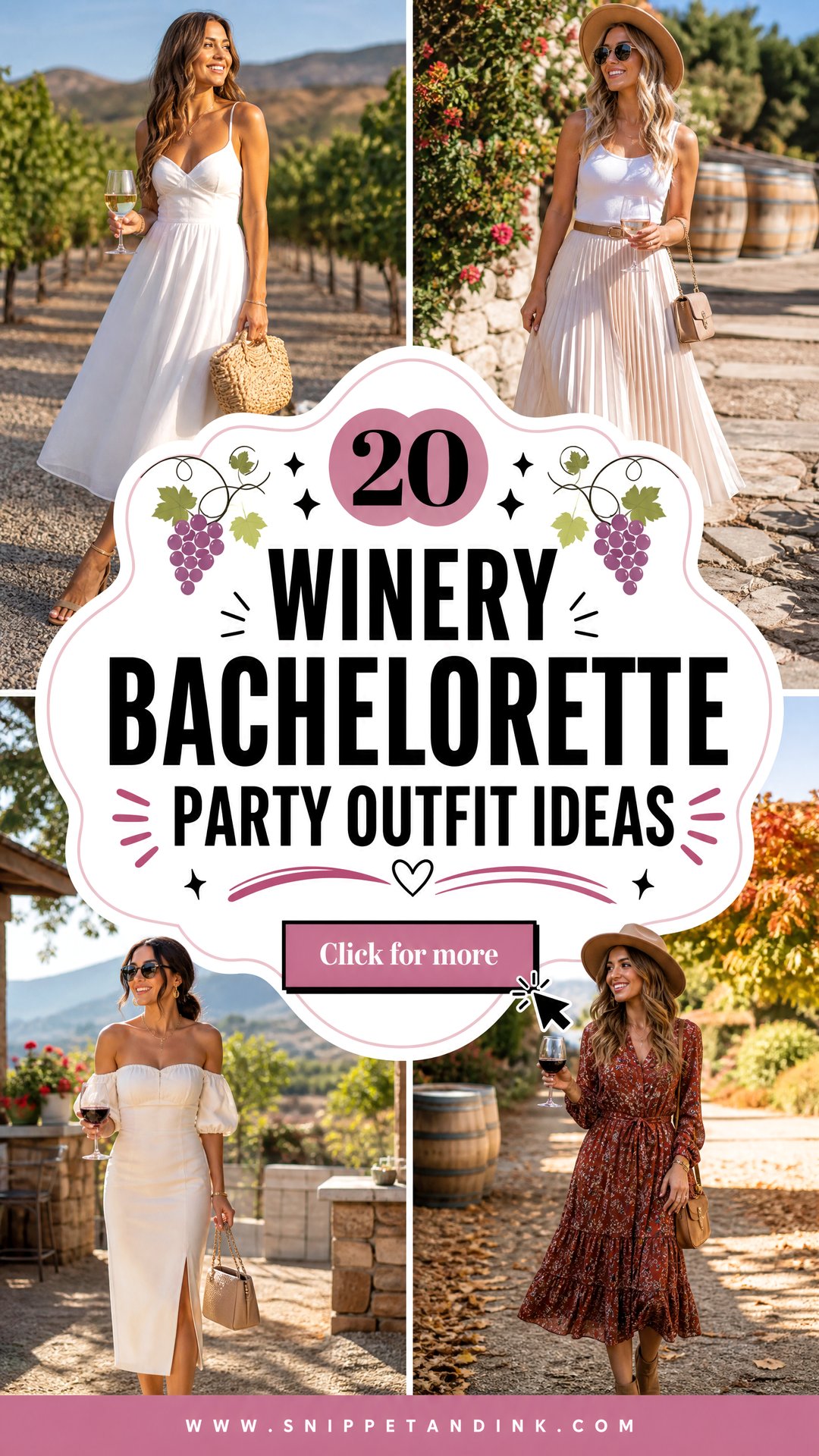 20 Winery Bachelorette Party Outfit Ideas for a Chic Girls Trip - 20 Winery Bachelorette Party Outfit Ideas for a Chic Girls’ Trip