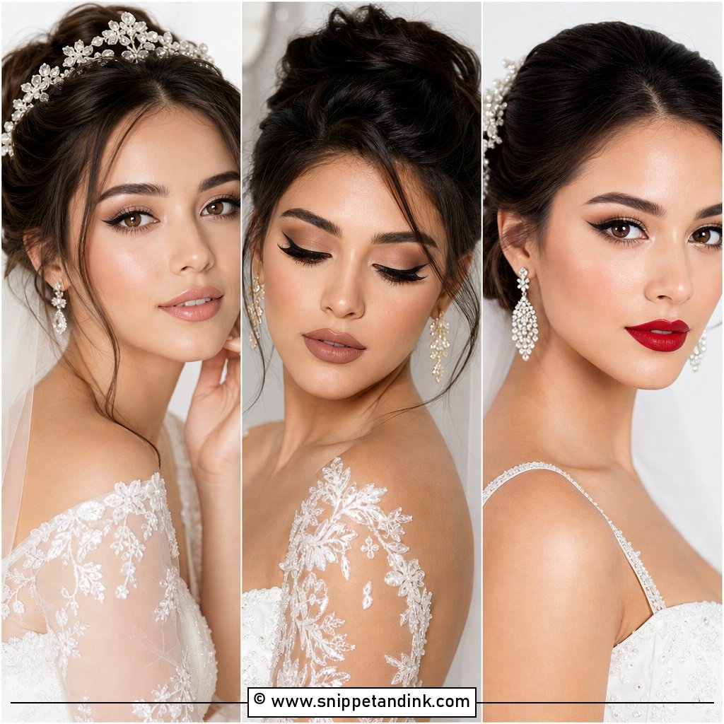 20 Winged Eyeliner Wedding Makeup Ideas for Timeless Glam