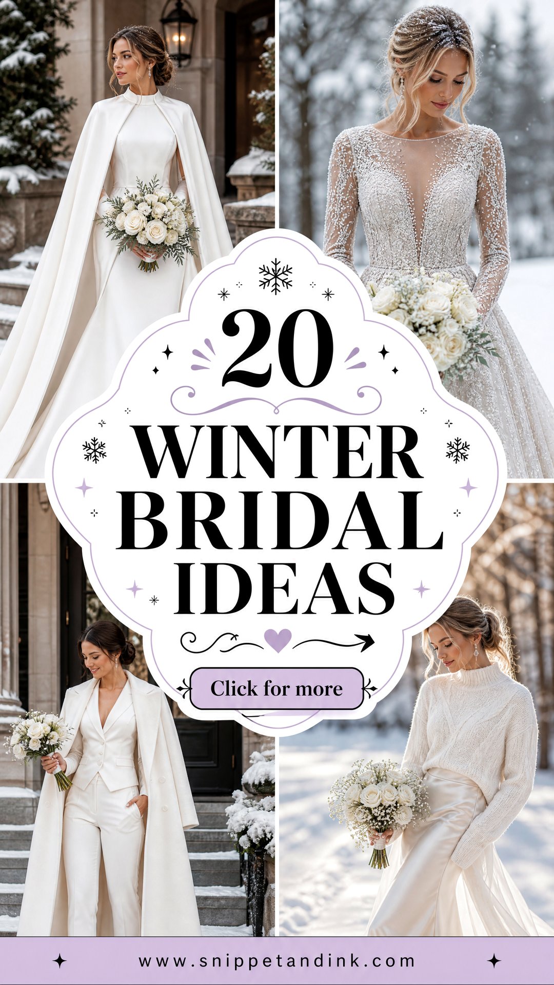 20 Winter Bridal Ideas for a Dreamy Cold-Weather Wedding - 20 Winter Bridal Ideas for a Dreamy Cold-Weather Wedding