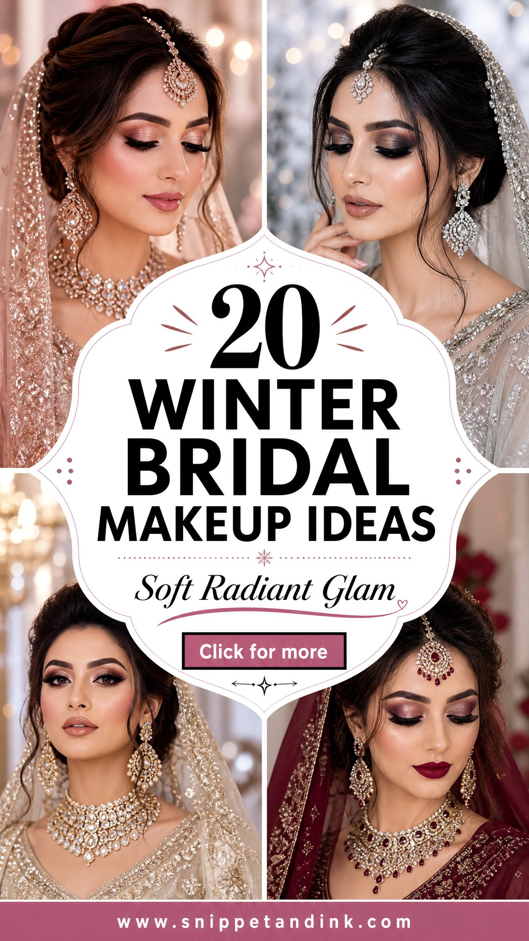 20 Winter Bridal Makeup Ideas for Soft Radiant Glam - 20 Winter Bridal Makeup Ideas for Soft, Radiant Glam
