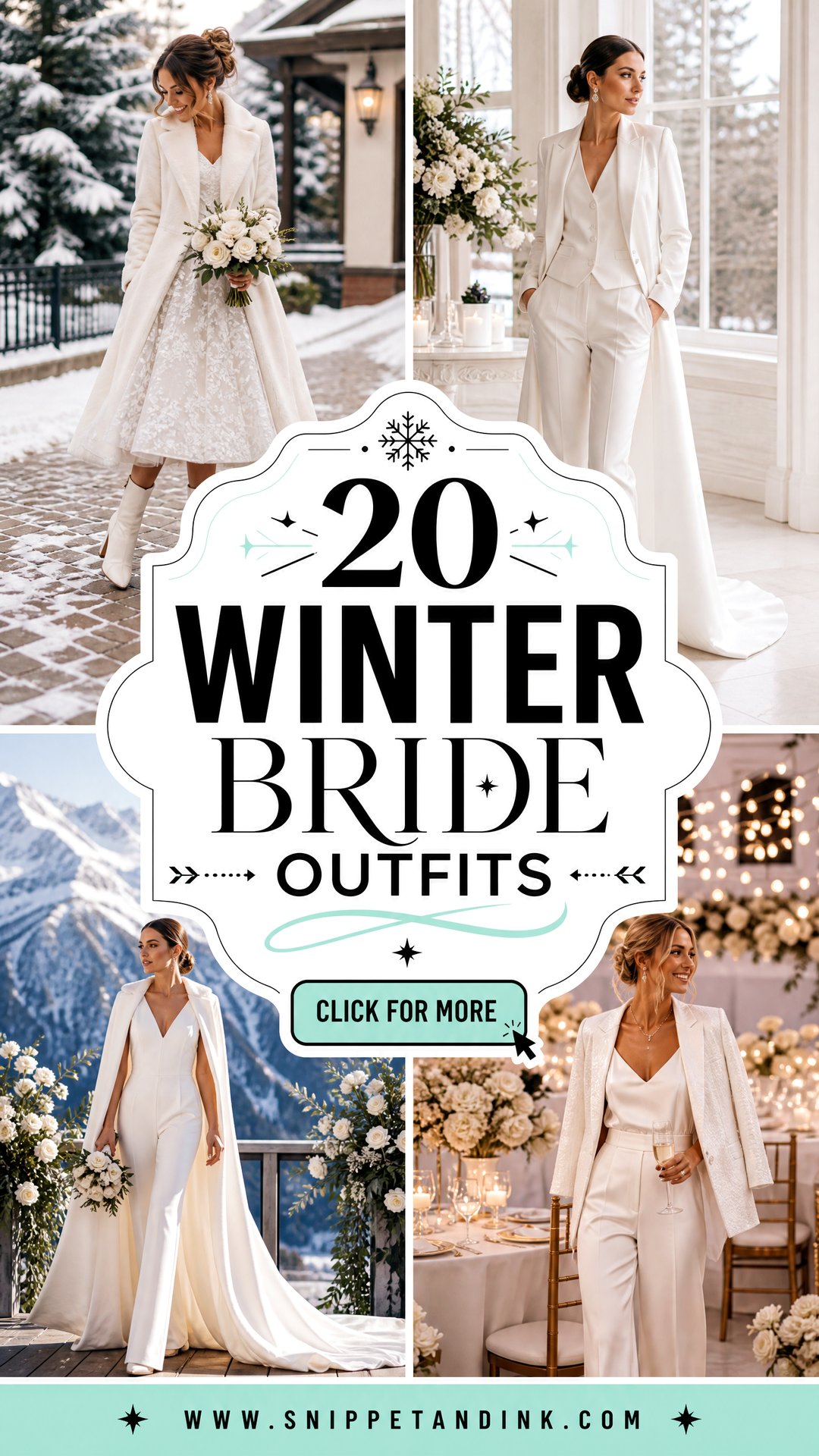 20 Winter Bride Outfits for a Chic and Cozy Wedding Day - 20 Winter Bride Outfits for a Chic and Cozy Wedding Day