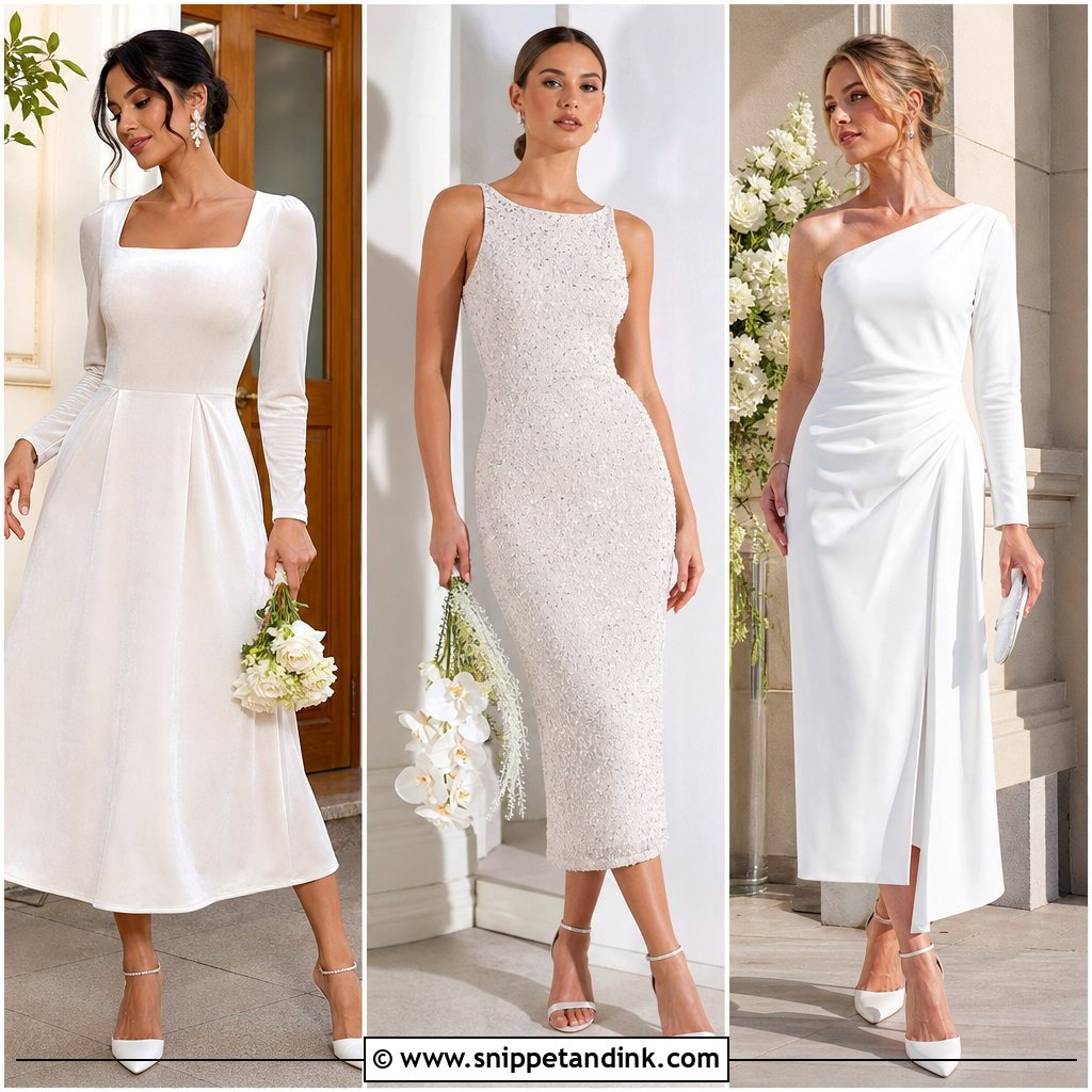 20 Winter Civil Wedding Dress Ideas for Chic City Ceremonies