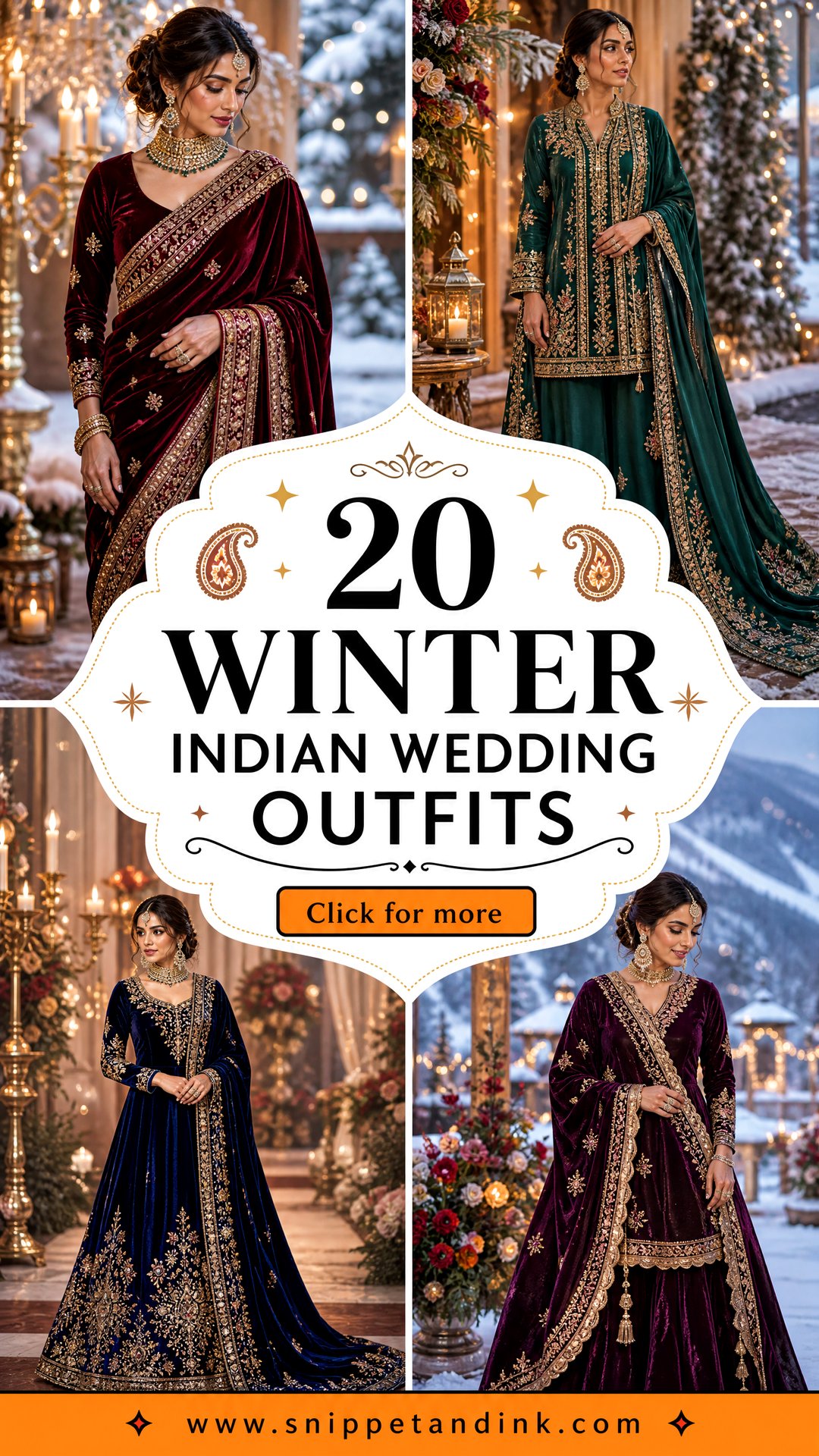 20 Winter Indian Wedding Outfits for Elegant Cold-Weather Style - 20 Winter Indian Wedding Outfits for Elegant Cold-Weather Style