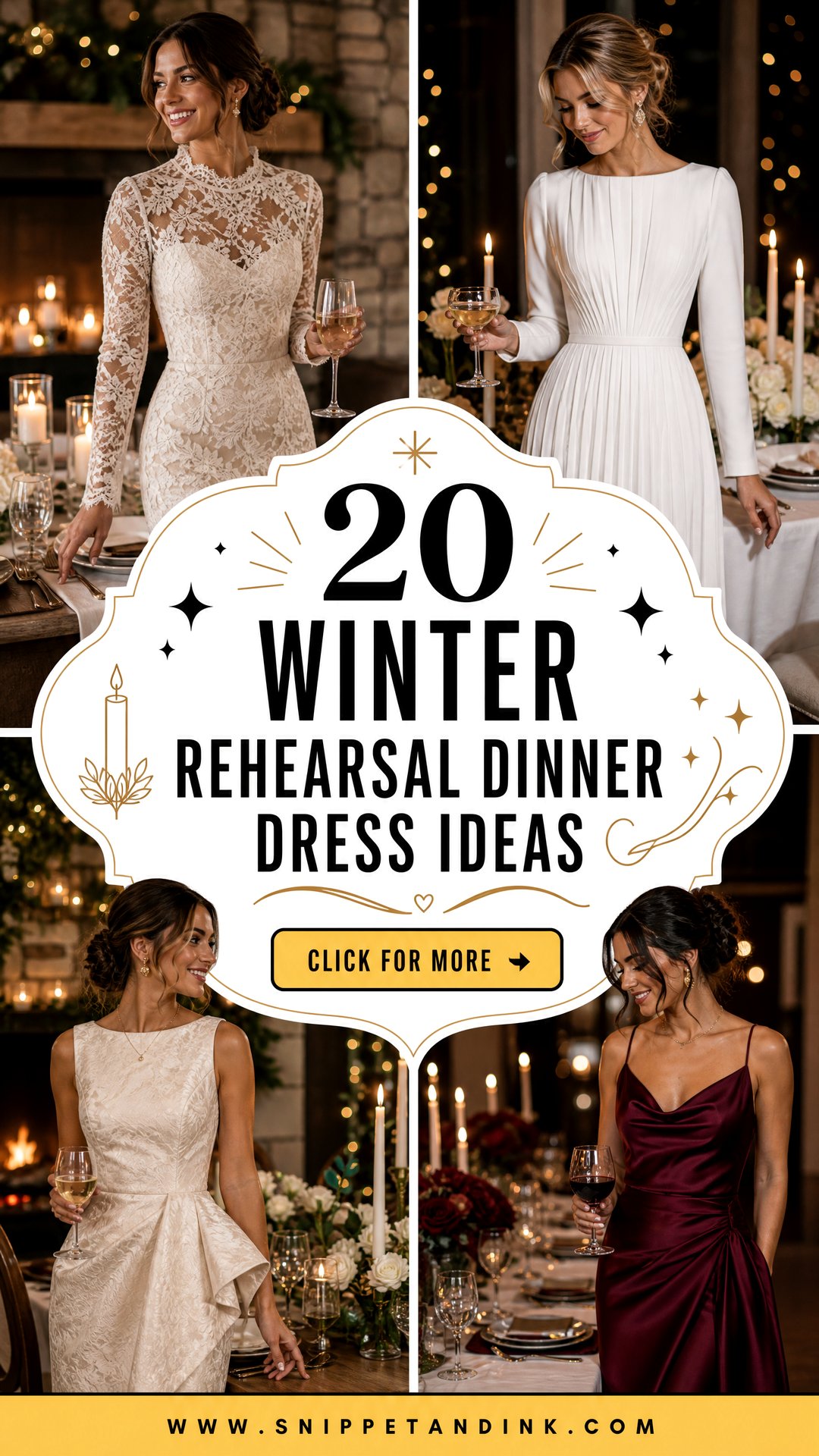 20 Winter Rehearsal Dinner Dress Ideas for Cozy Bridal Style - 20 Winter Rehearsal Dinner Dress Ideas for Cozy Bridal Style