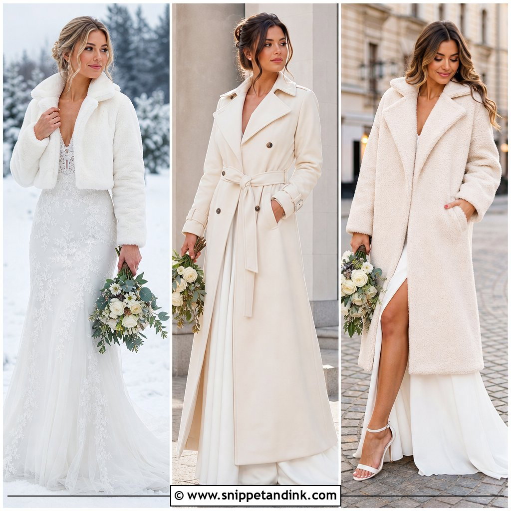 20 Winter Wedding Coat Ideas to Keep Brides Warm and Chic