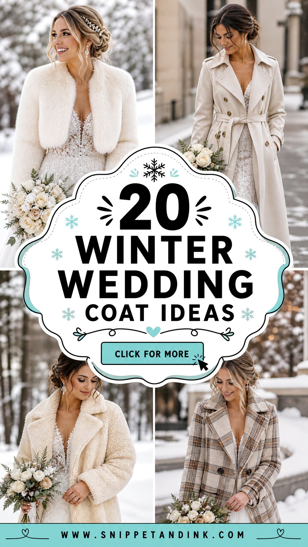 20 Winter Wedding Coat Ideas to Keep Brides Warm and Chic - 20 Winter Wedding Coat Ideas to Keep Brides Warm and Chic