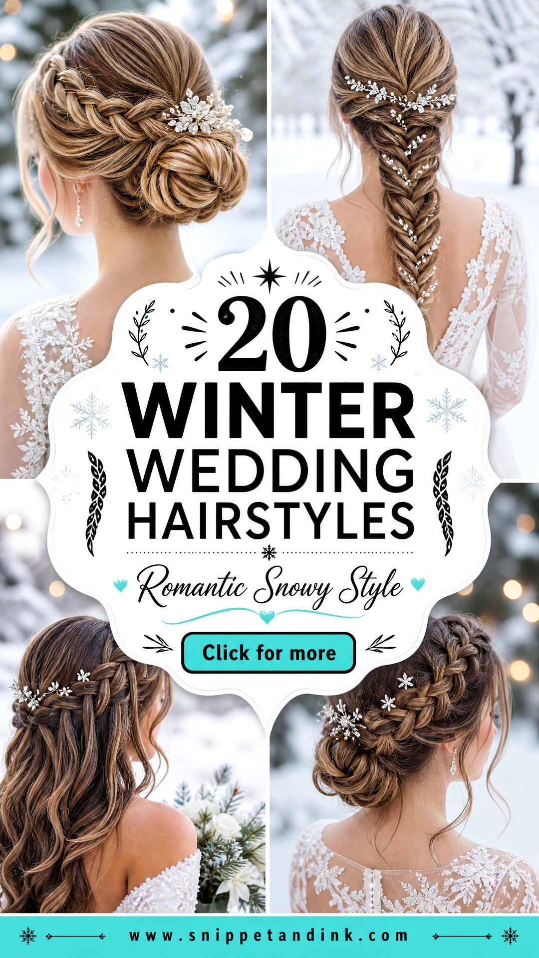 20 Winter Wedding Hairstyles for Romantic Snowy-Day Style - 20 Winter Wedding Hairstyles for Romantic Snowy-Day Style