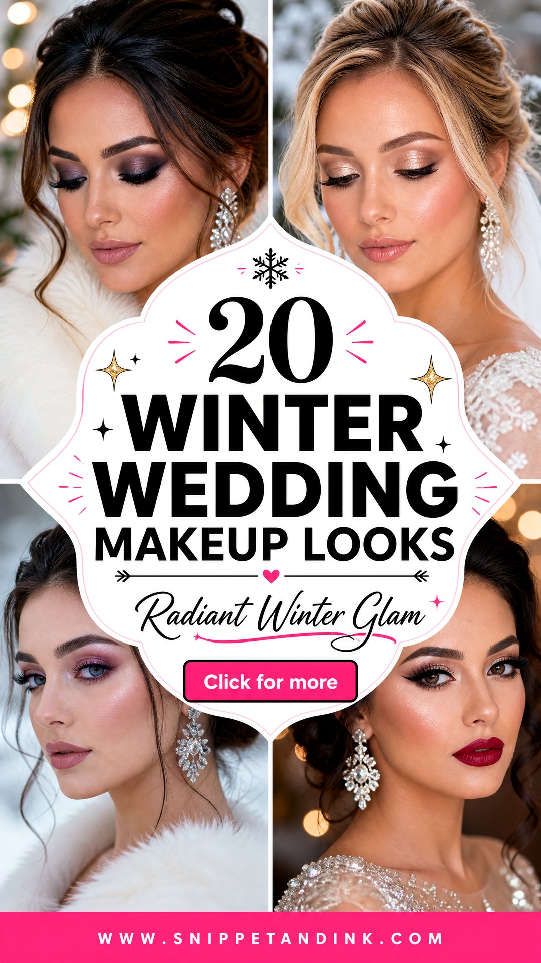 20 Winter Wedding Makeup Looks for Radiant Cold-Season Glam - 20 Winter Wedding Makeup Looks for Radiant Cold-Season Glam