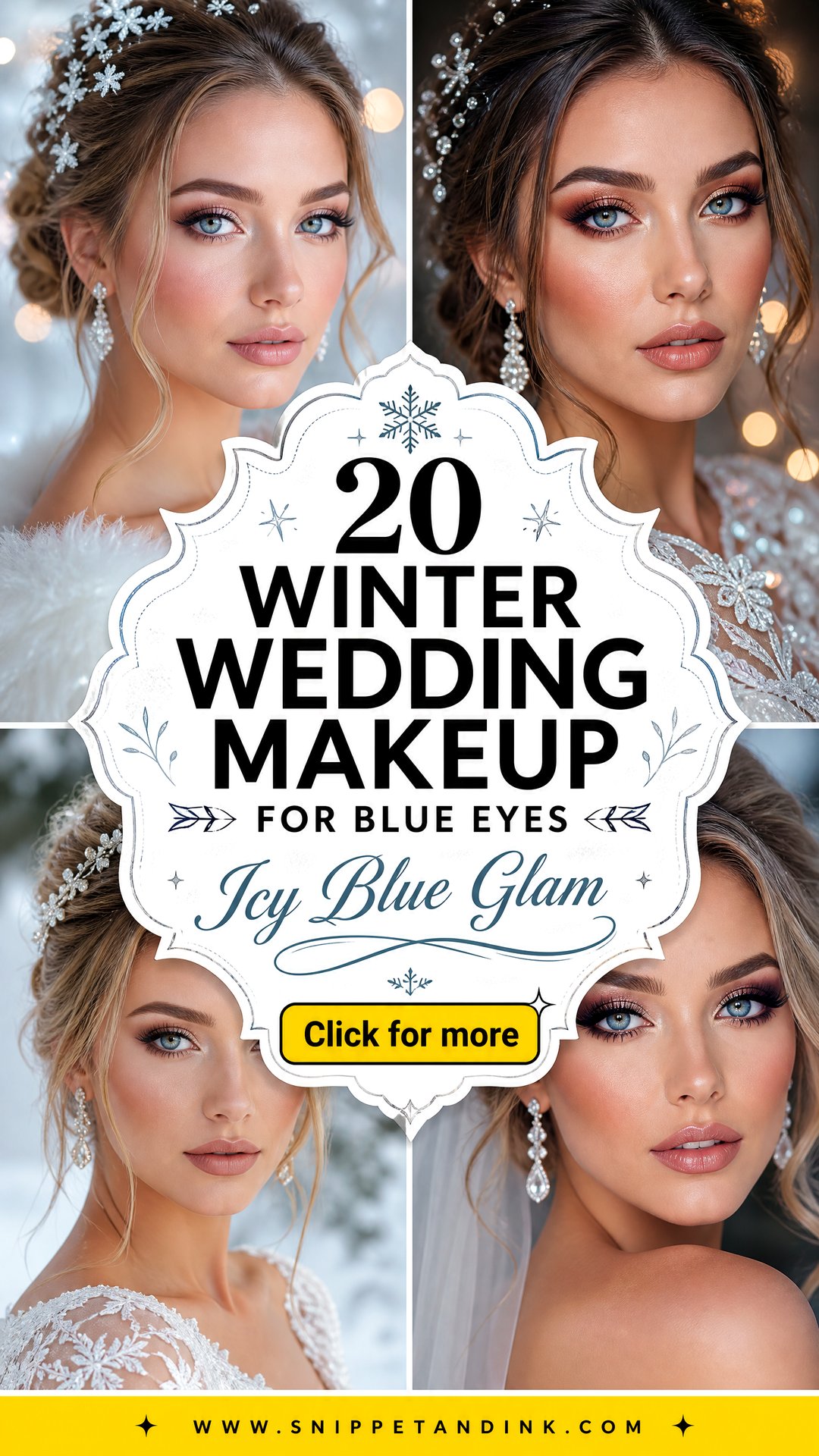 20 Winter Wedding Makeup for Blue Eyes With Icy Glam - 20 Winter Wedding Makeup for Blue Eyes With Icy Glam