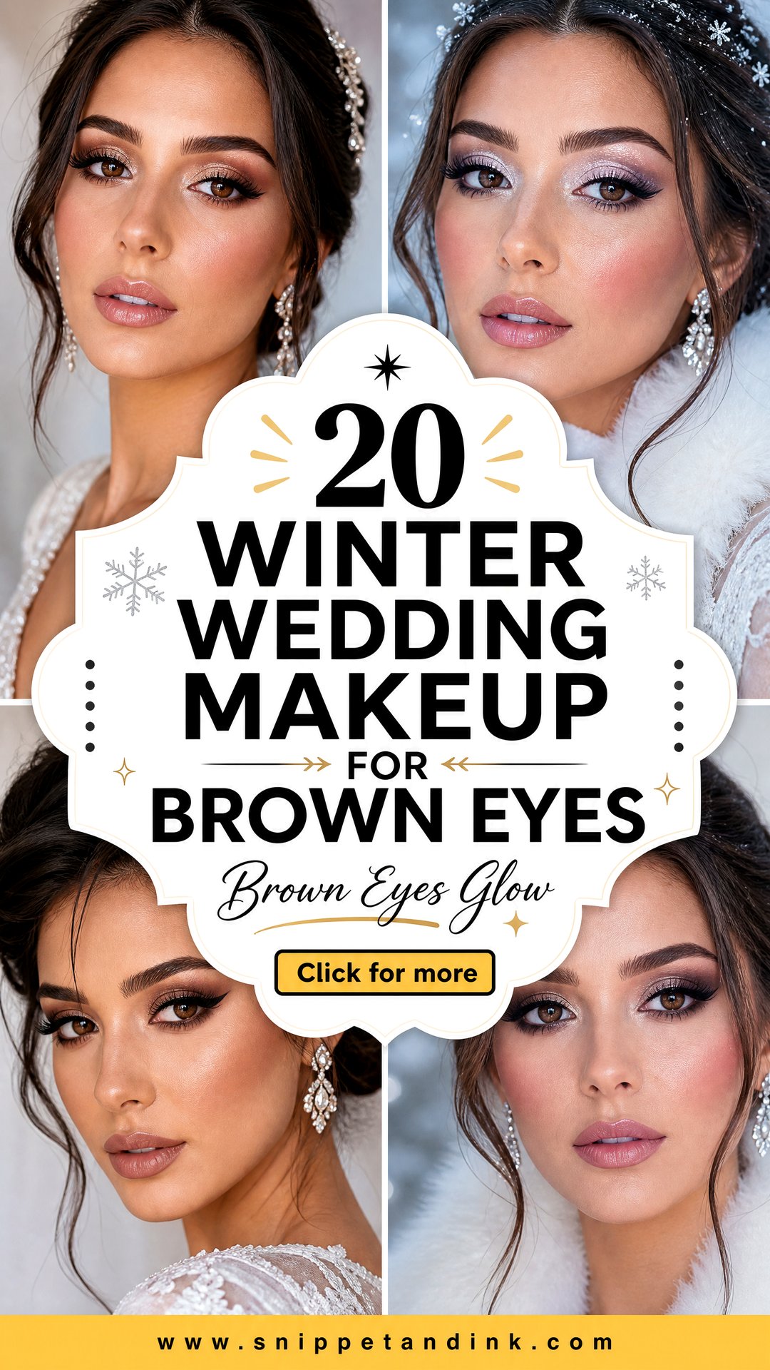 20 Winter Wedding Makeup for Brown Eyes That Truly Glow - 20 Winter Wedding Makeup for Brown Eyes That Truly Glow