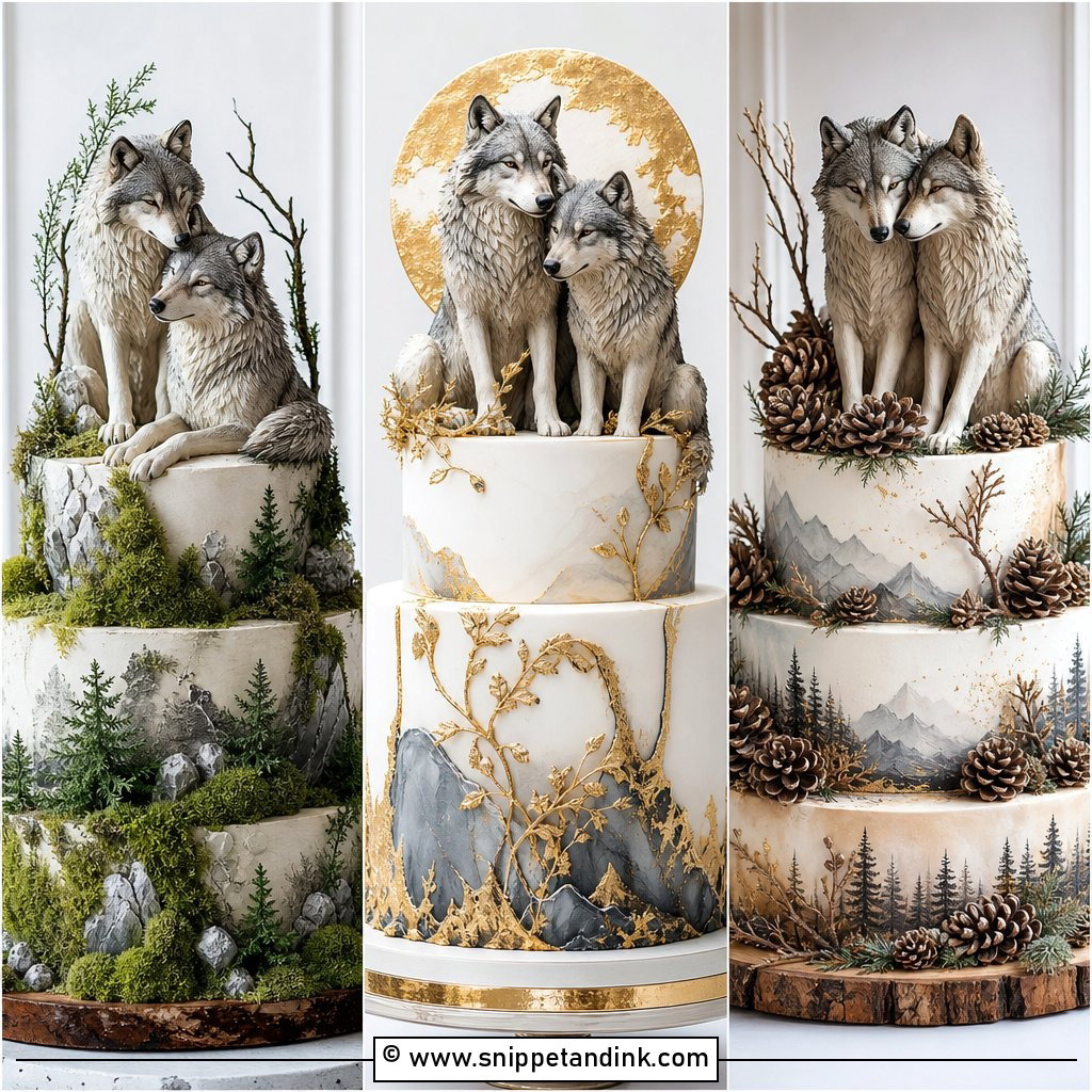 20 Wolf Wedding Cake Ideas for Wild Romantic Celebrations