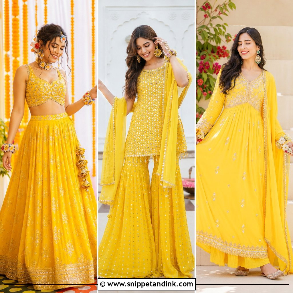 20 Women Haldi Outfit Ideas: Vibrant Looks for Every Bride