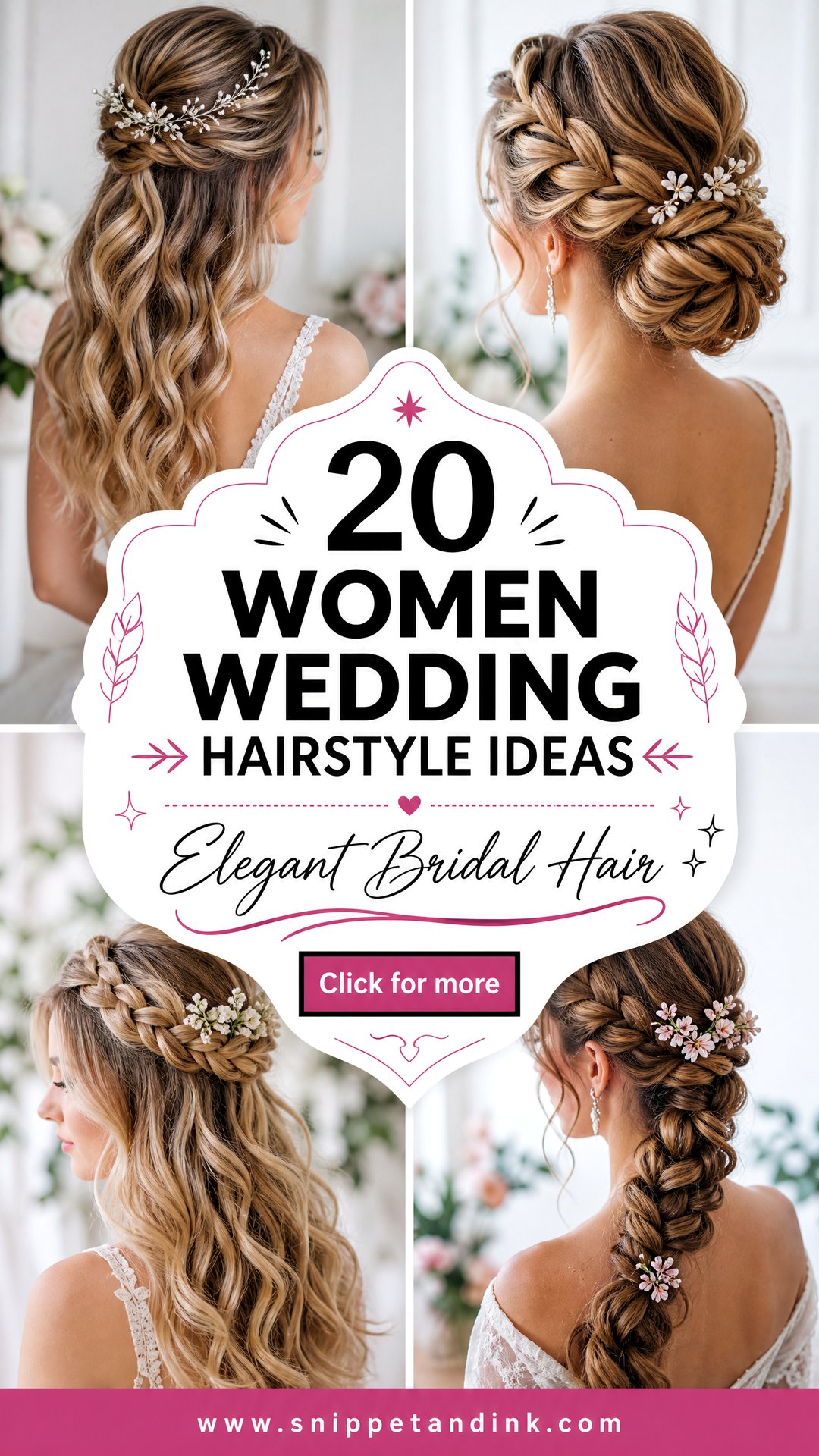 20 Women Wedding Hairstyle Ideas for Elegant Bridal Looks - 20 Women Wedding Hairstyle Ideas for Elegant Bridal Looks