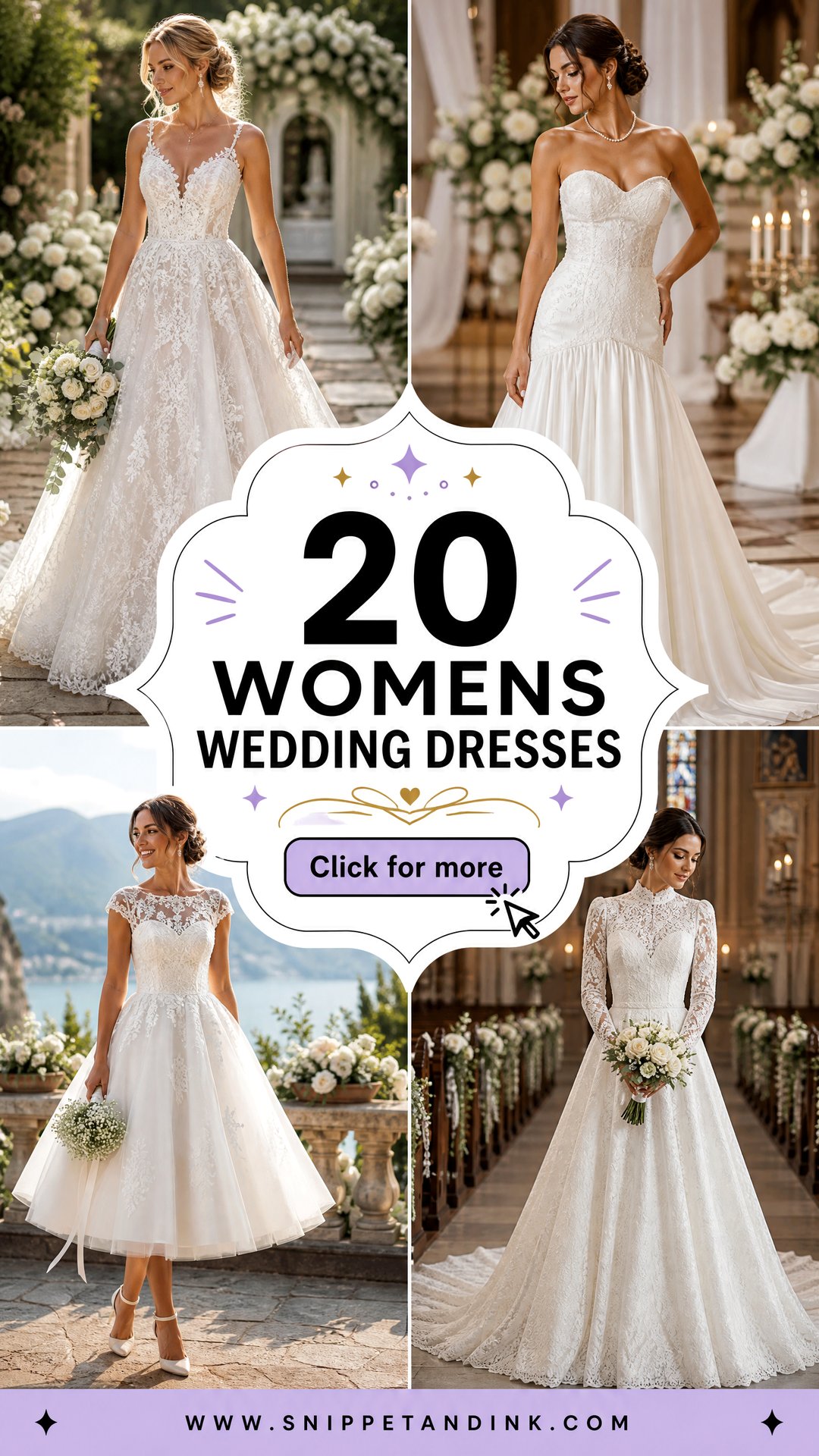 20 Womens Wedding Dresses Beautiful Styles for Modern Brides - 20 Womens Wedding Dresses: Beautiful Styles for Modern Brides