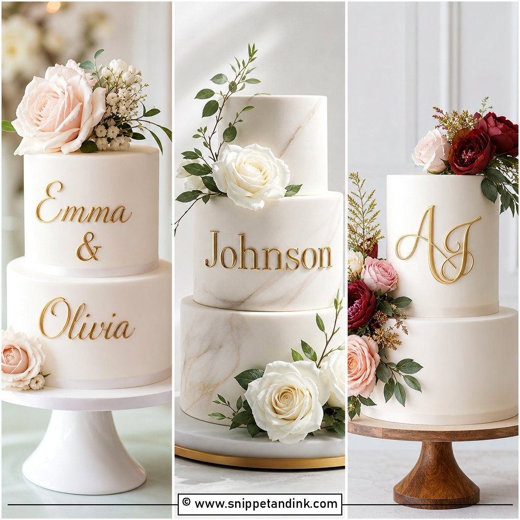 20 Write Name on Cake Ideas for Wedding Personal Touches
