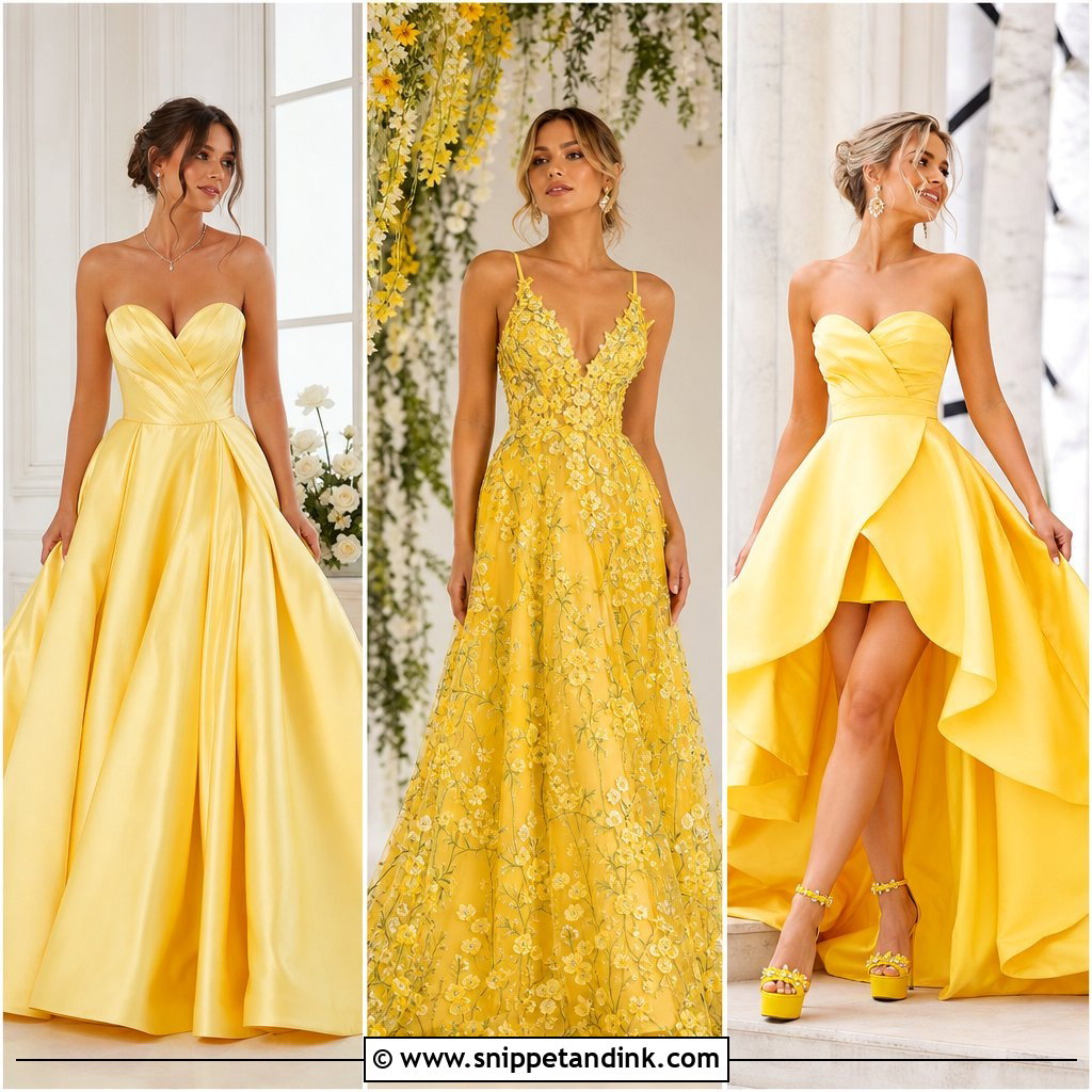 20 Yellow Bridal Dress Ideas: Sunny Styles for Bold Brides