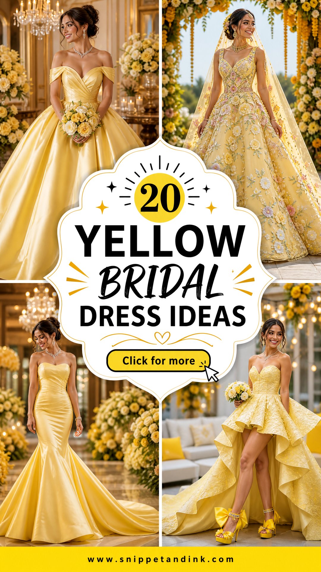 20 Yellow Bridal Dress Ideas Sunny Styles for Bold Brides - 20 Yellow Bridal Dress Ideas: Sunny Styles for Bold Brides
